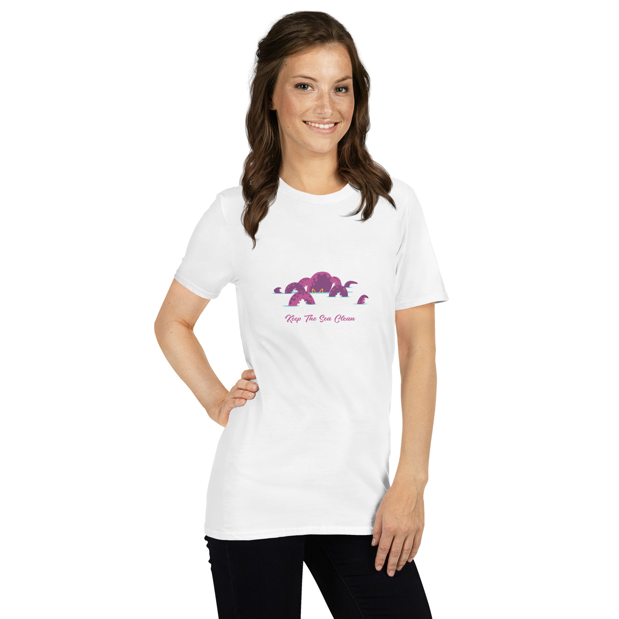 T-shirt softstyle en coton Octopus Purple