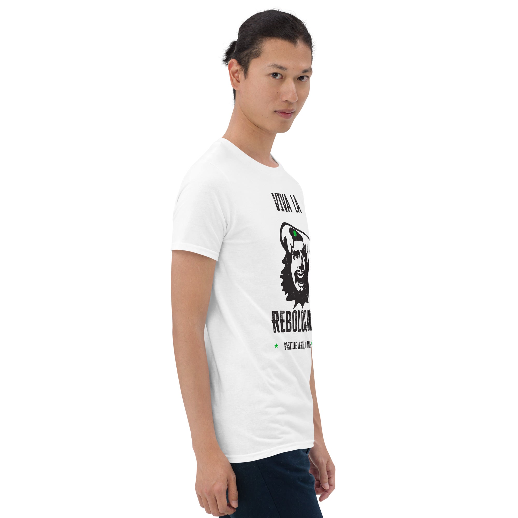 T-shirt softstyle en coton Le Che Savoyard Viva la Rebolochon Foncé