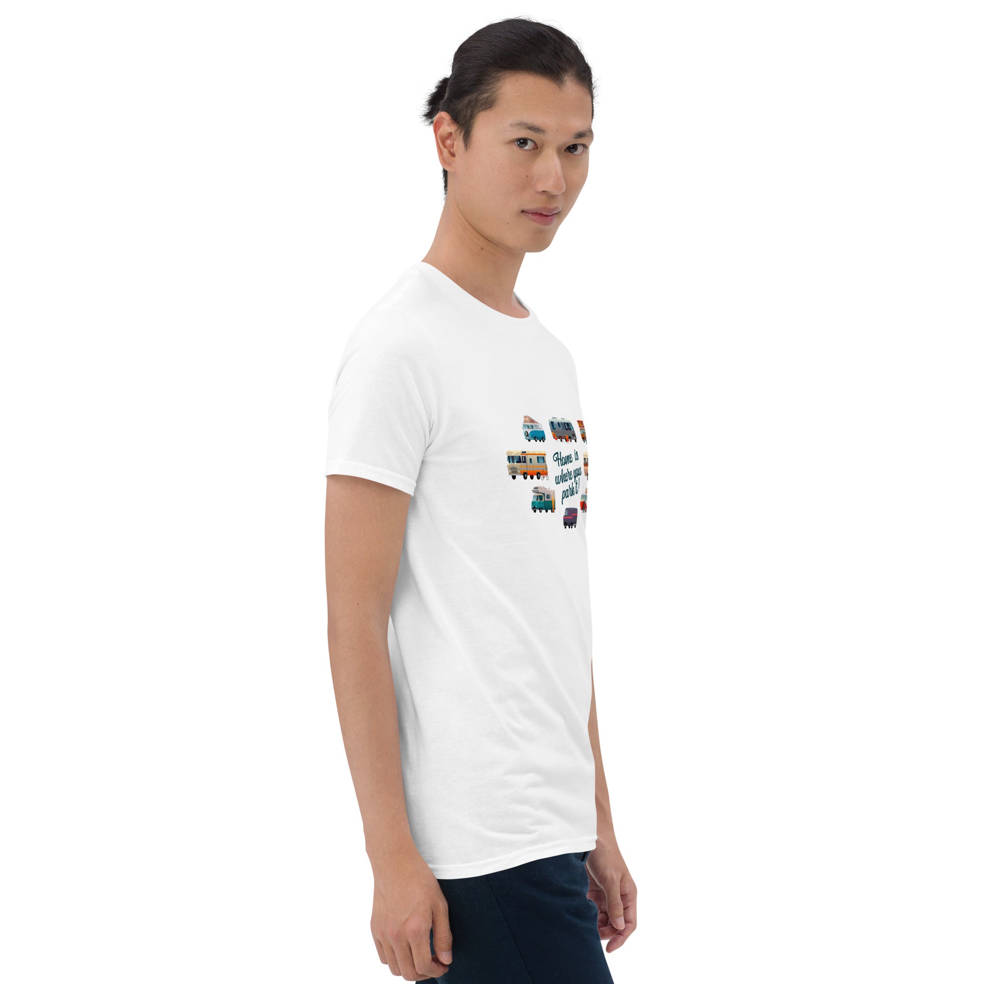 Softstyle Cotton T-Shirt Square Vintage Campers