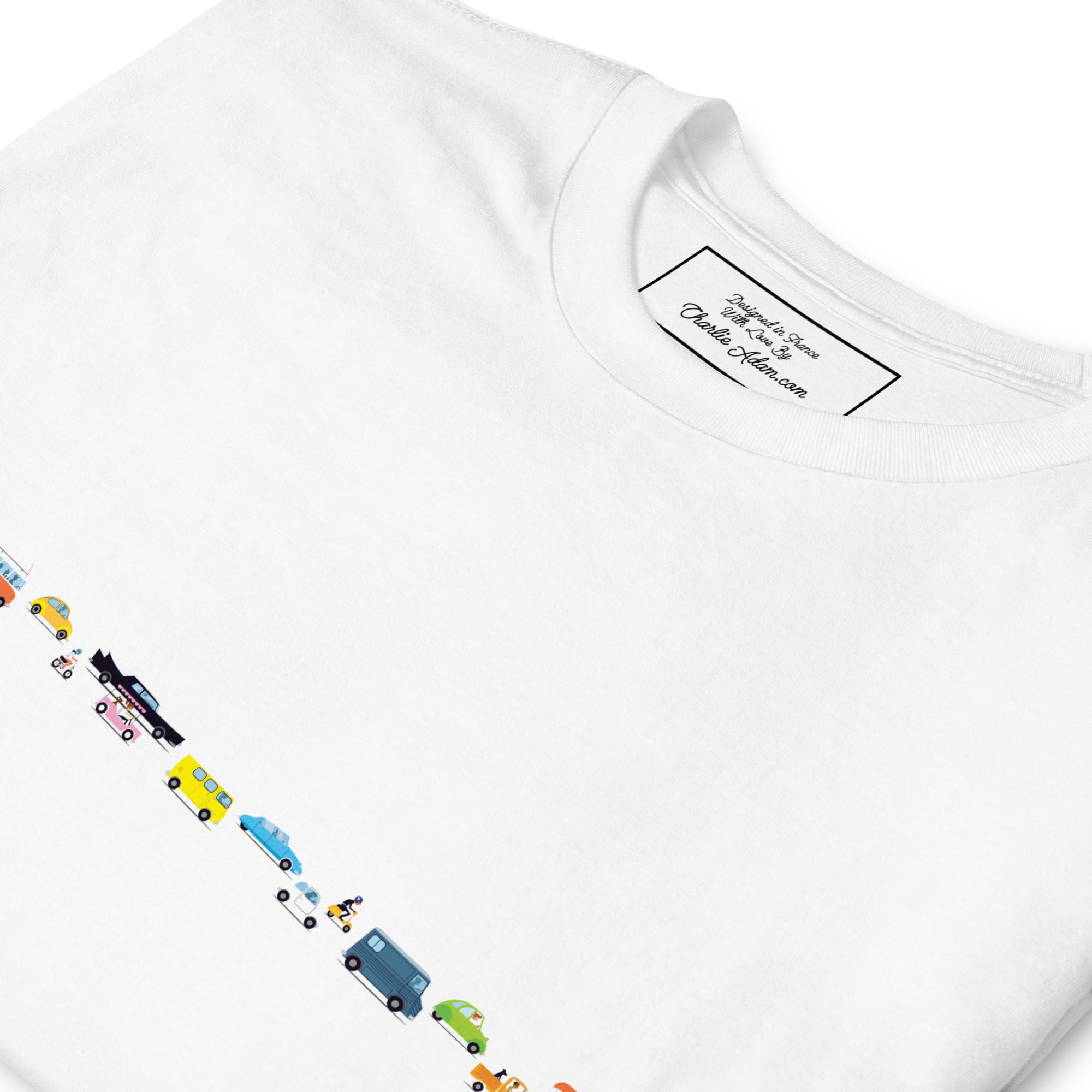 T-shirt softstyle en coton Vintage Cars Traffic Jam