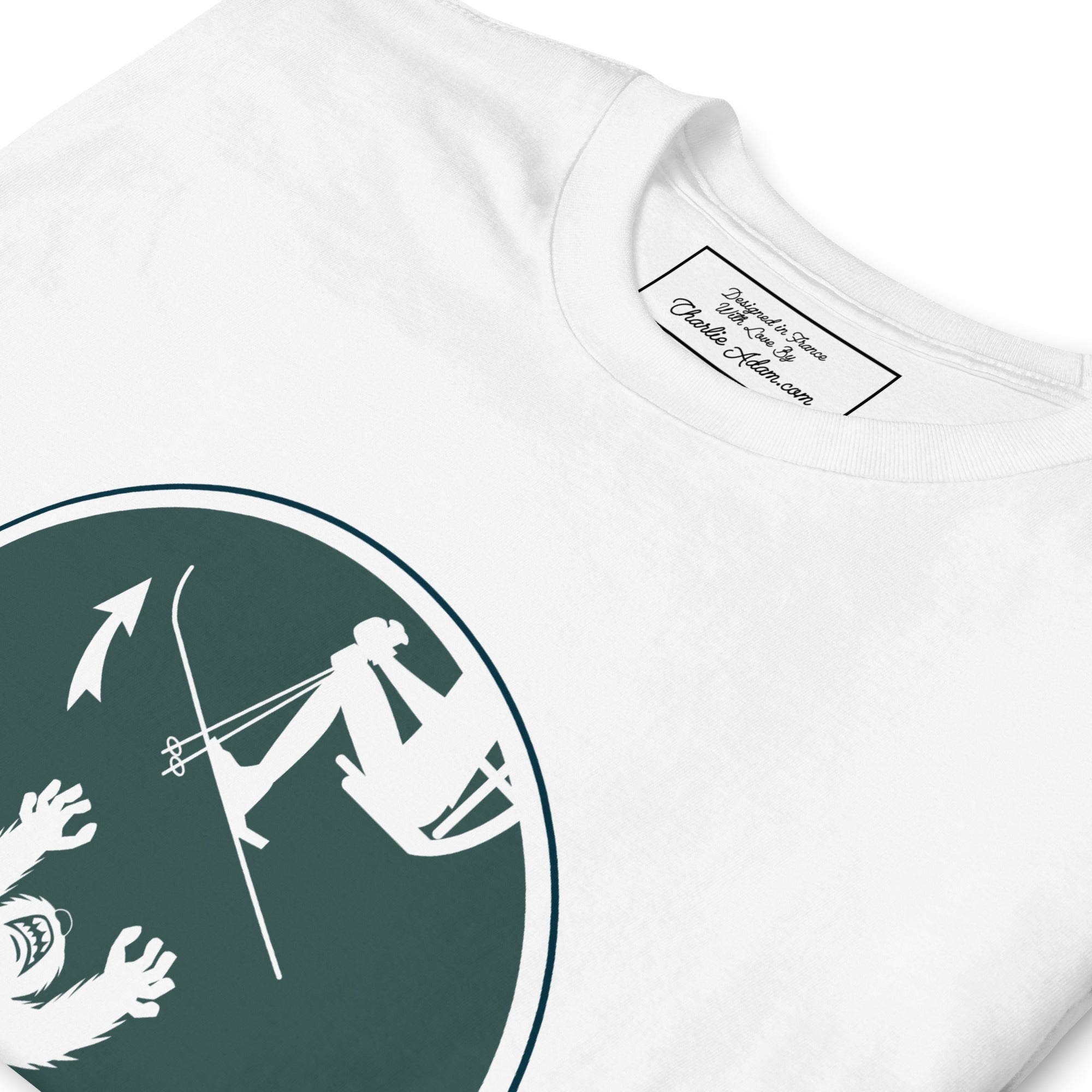 T-shirt softstyle en coton In case of Yeti, lift your ski tips