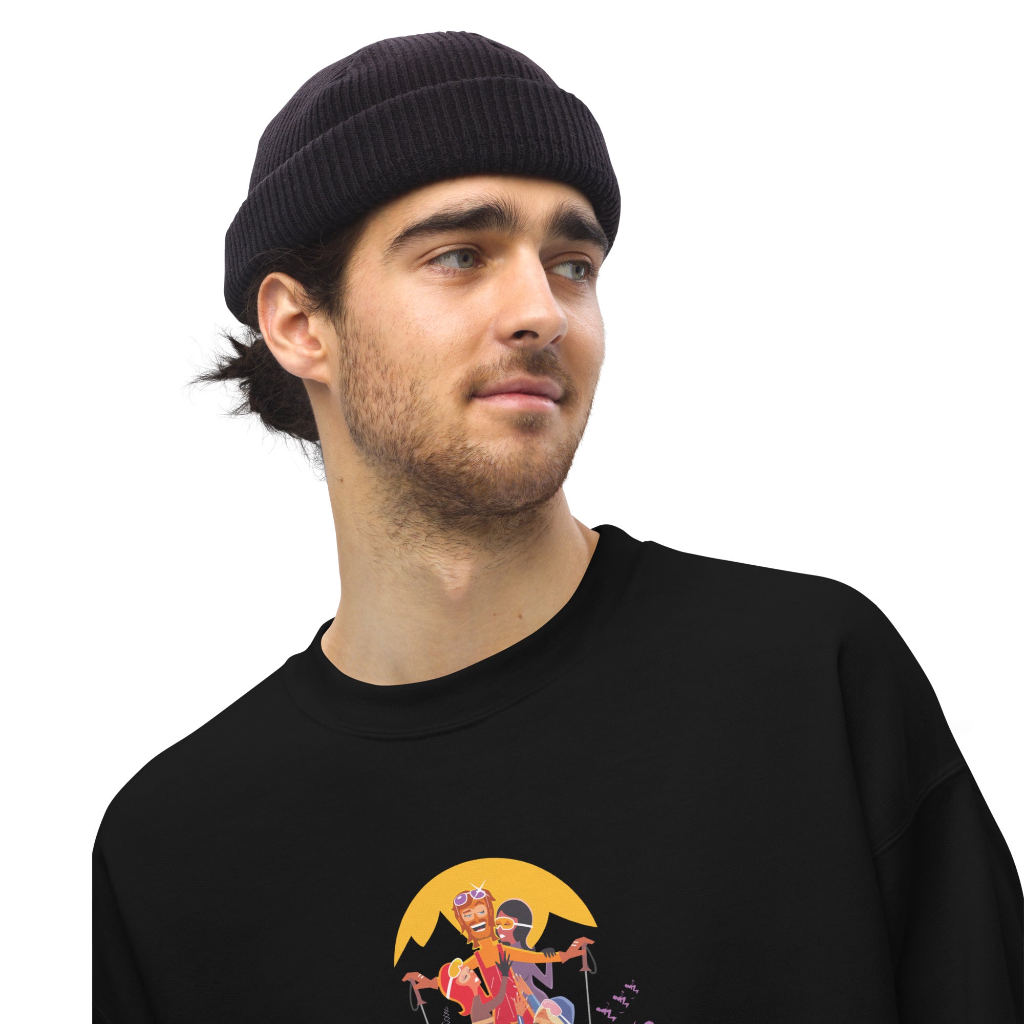 Sweat Unisexe à Col Rond Love Instructor First Lesson free sur couleurs foncées