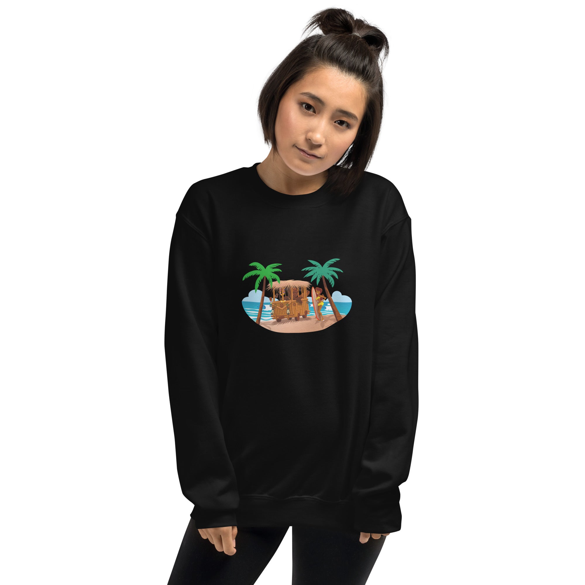 Unisex Sweatshirt Tiki Kombi on dark colors