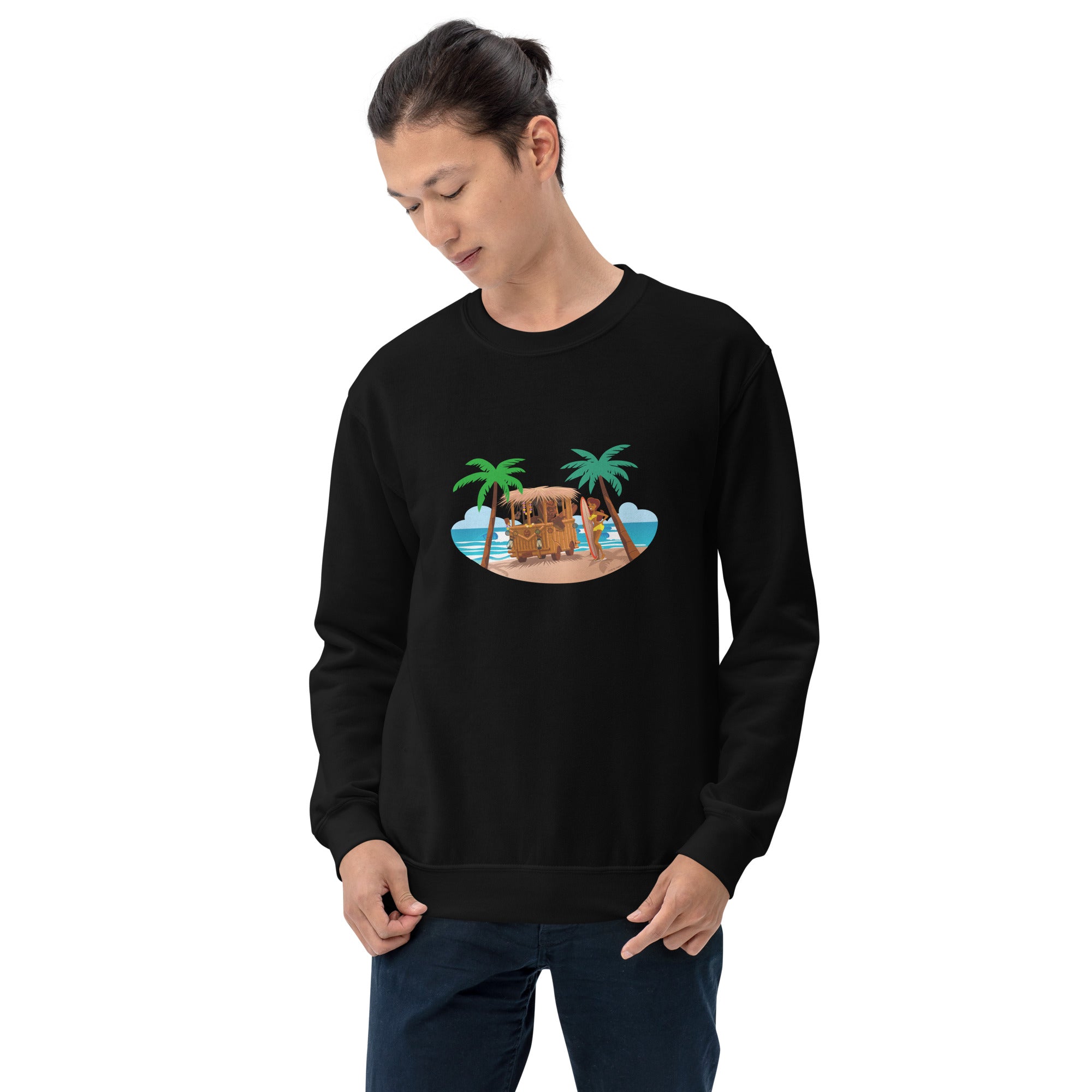 Unisex Sweatshirt Tiki Kombi on dark colors