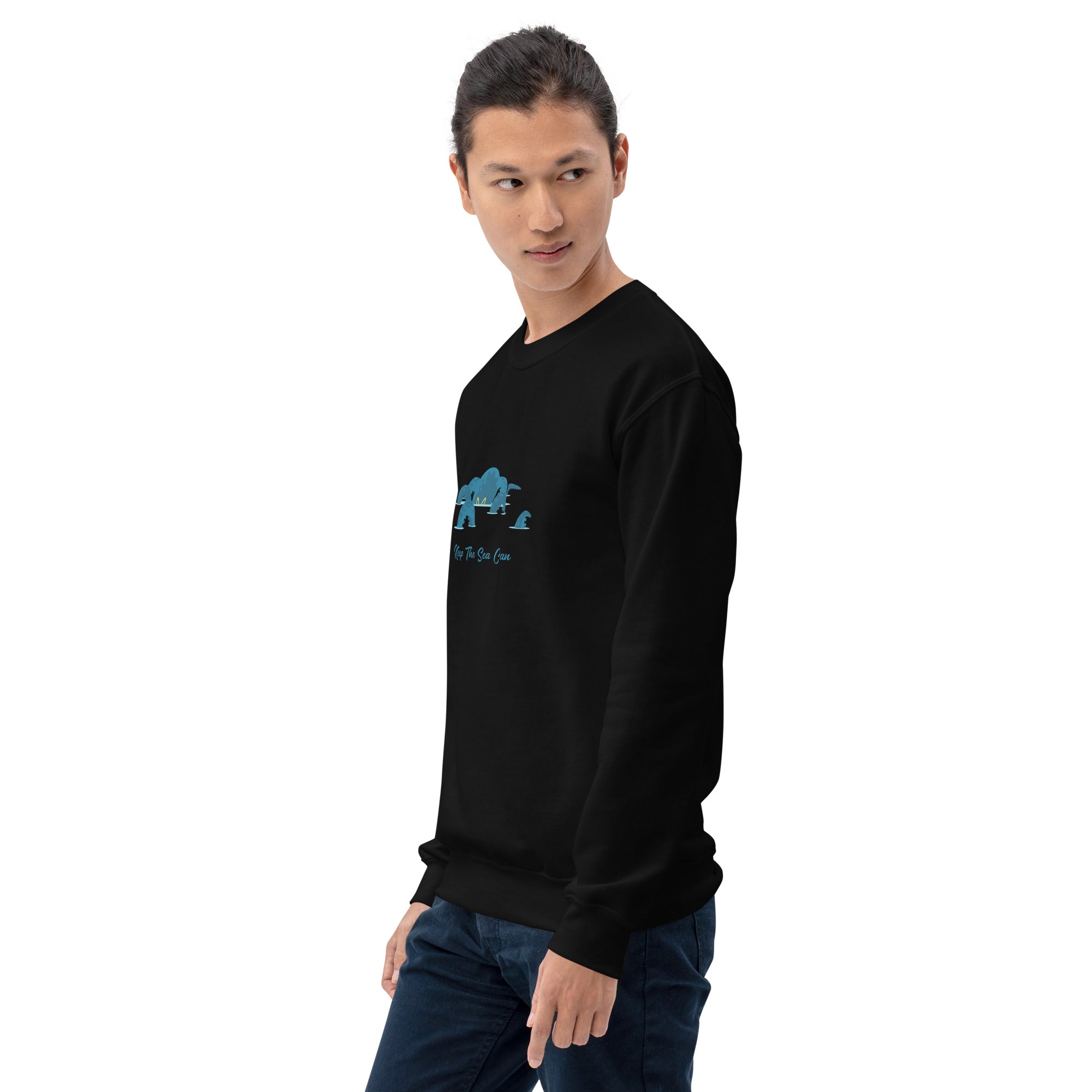 Unisex Sweatshirt Octopus Blue on dark colors