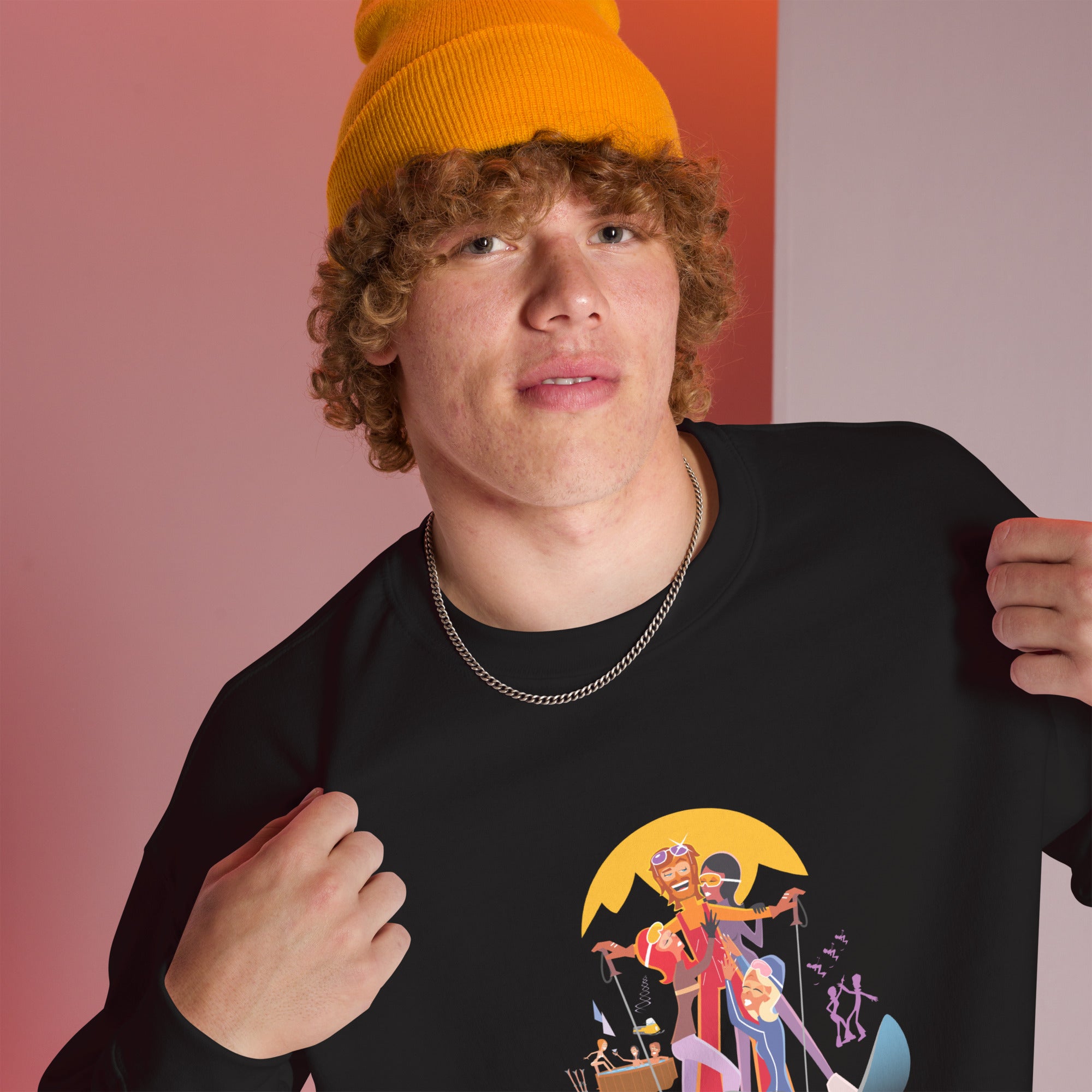 Sweat Unisexe à Col Rond Love Instructor First Lesson free sur couleurs foncées