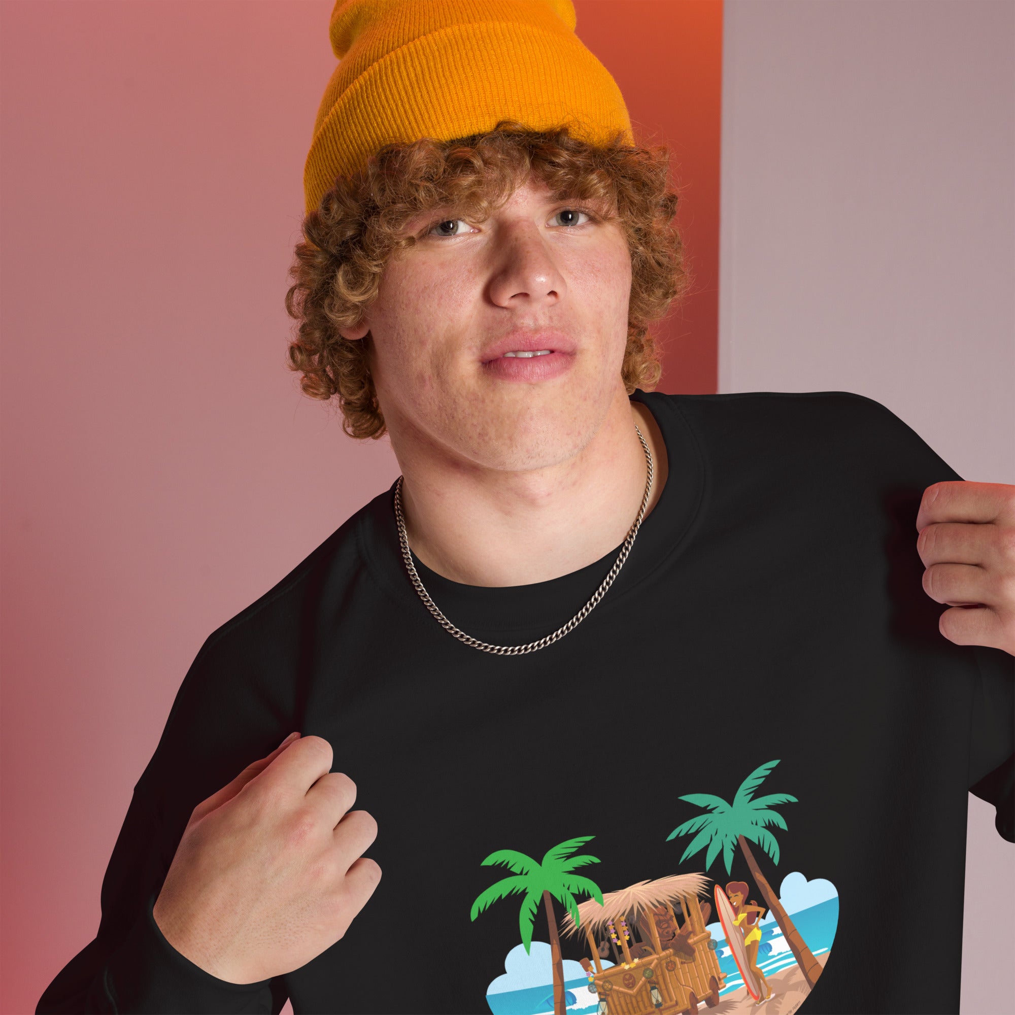 Unisex Sweatshirt Tiki Kombi on dark colors