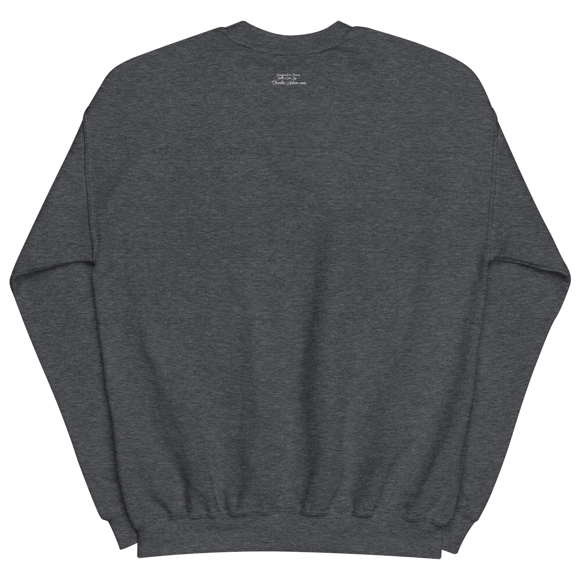 Unisex Sweatshirt Vespa Girl in St Tropez on dark colors