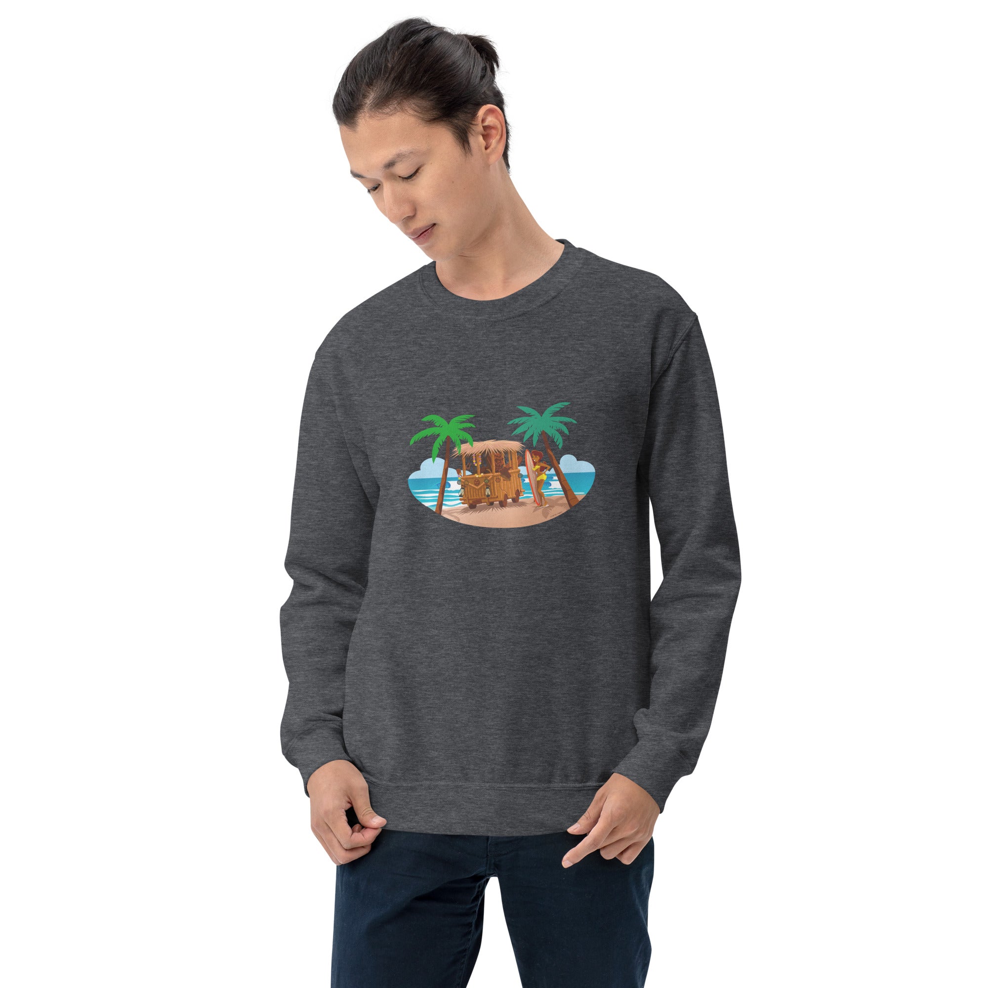Unisex Sweatshirt Tiki Kombi on dark colors