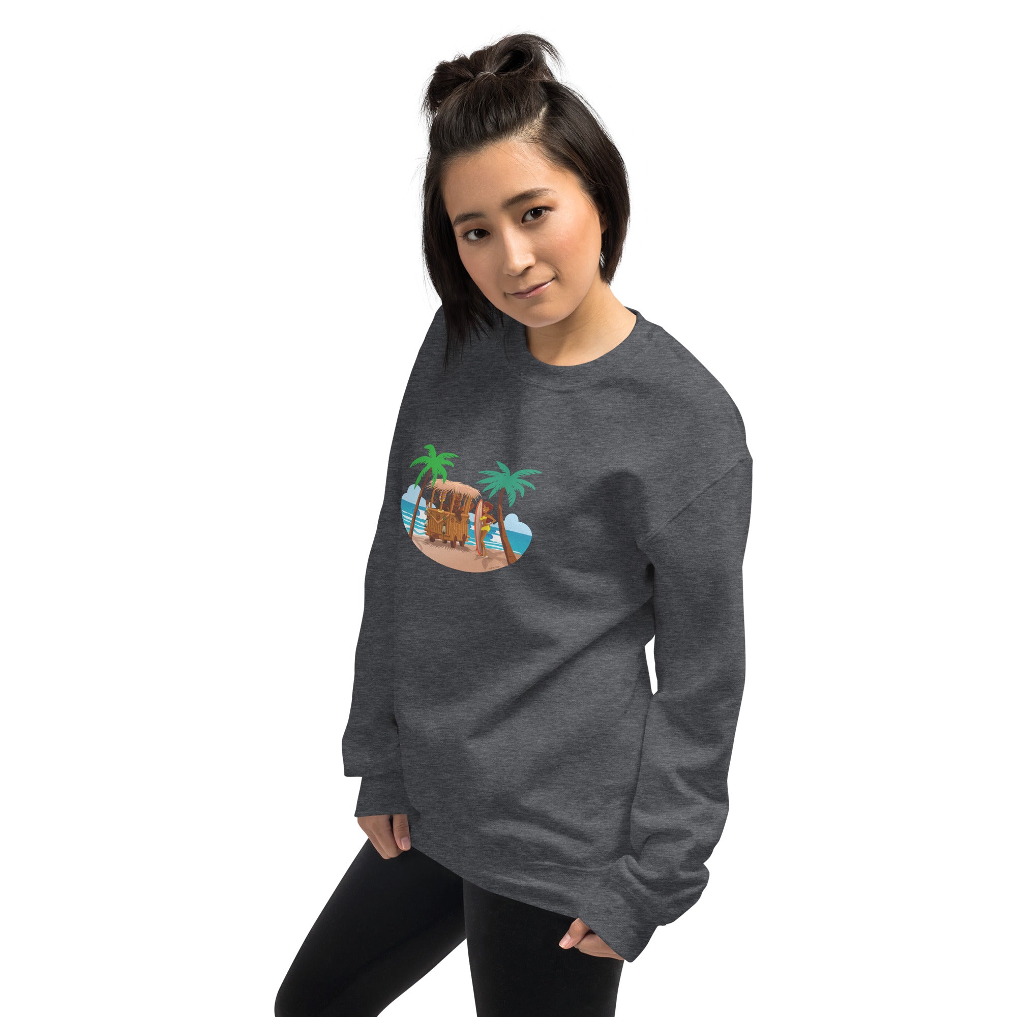 Unisex Sweatshirt Tiki Kombi on dark colors