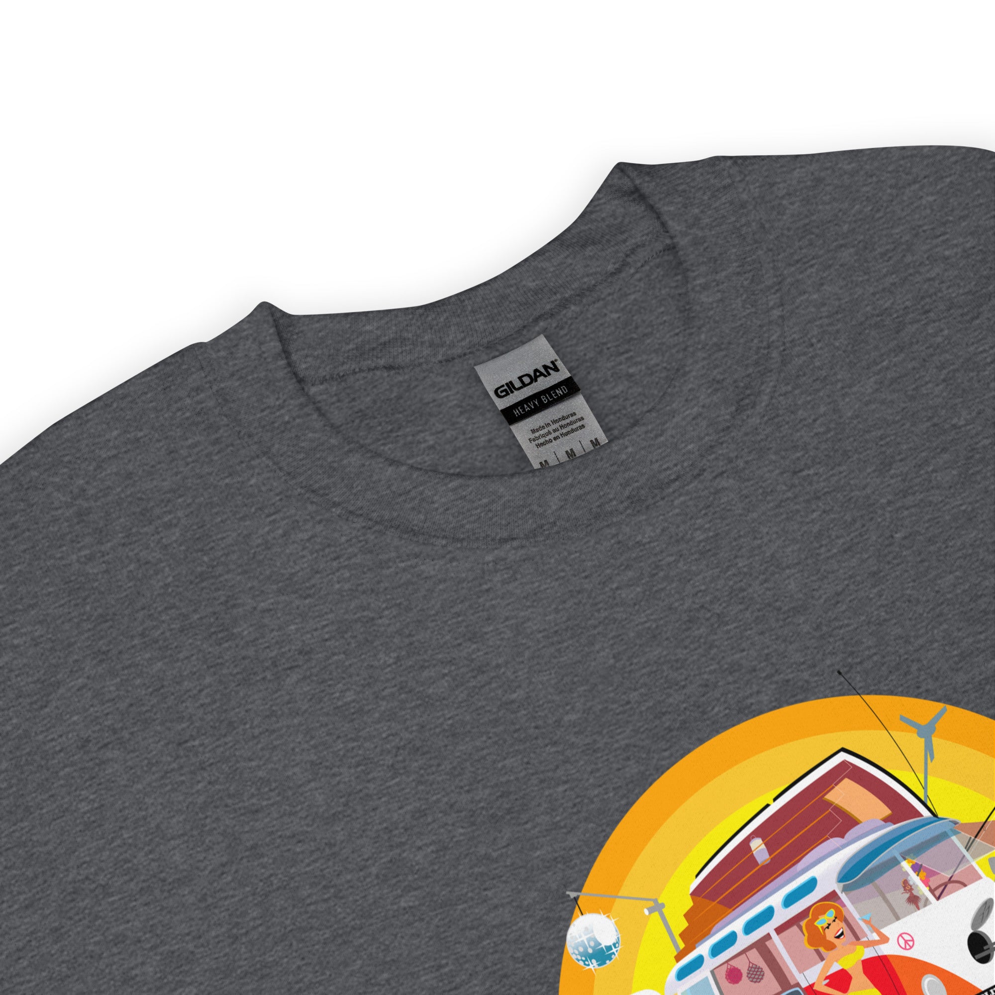 Sweat Unisexe à Col Rond Ultra Combi Home is where you park it sur couleurs foncées