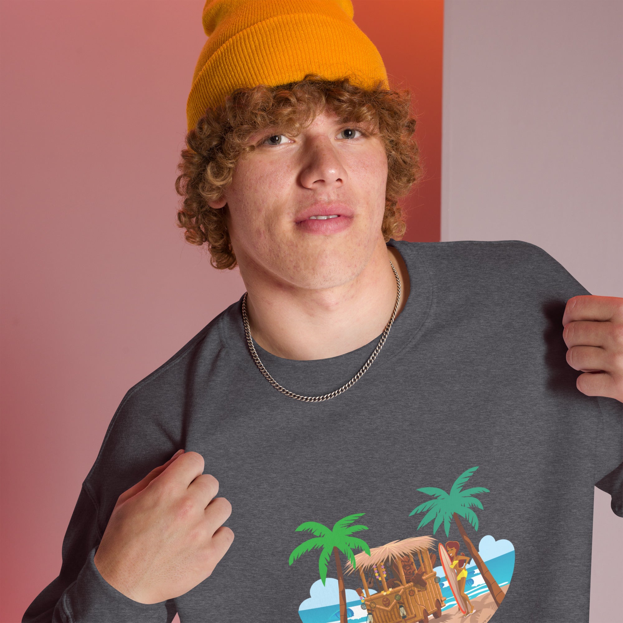 Unisex Sweatshirt Tiki Kombi on dark colors