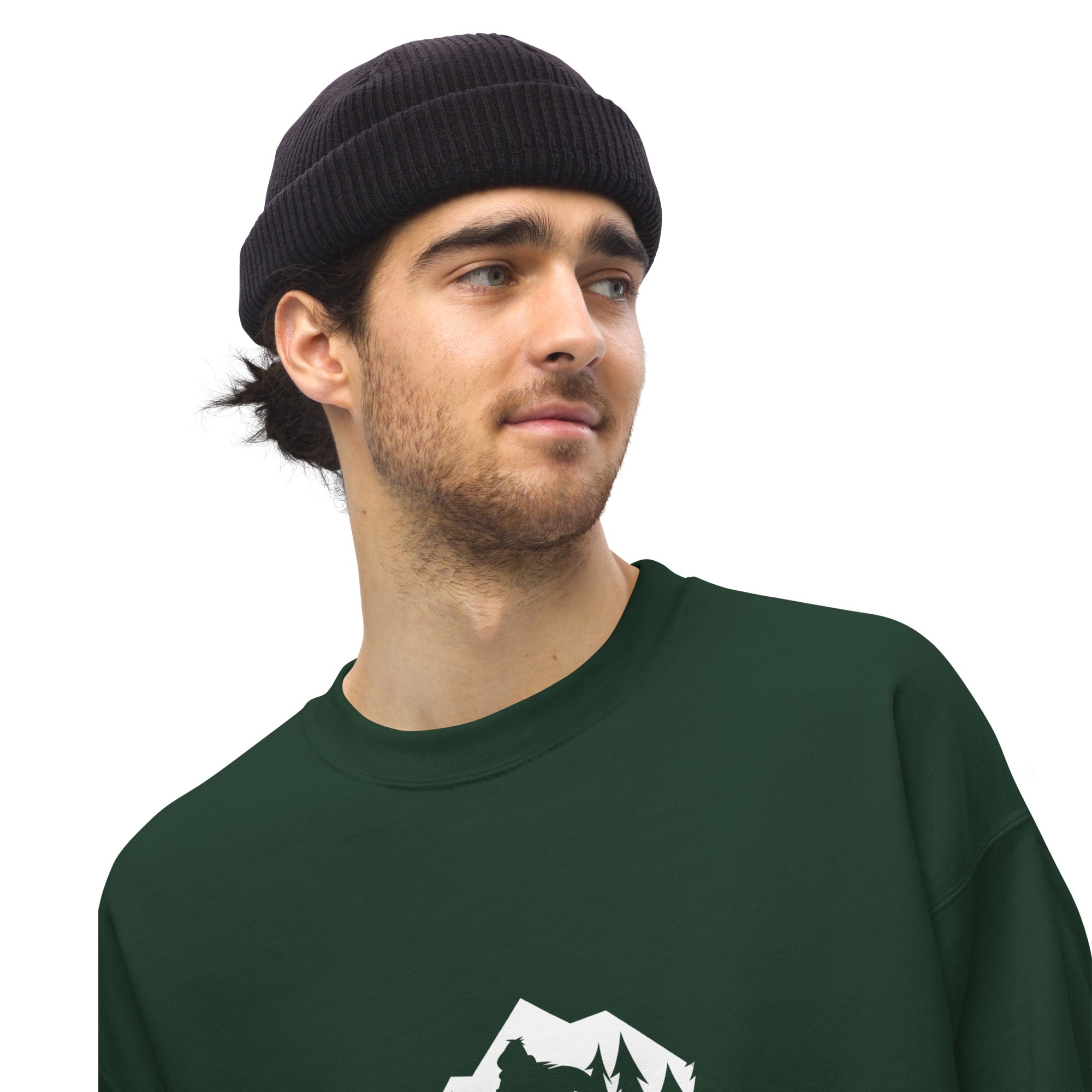 Unisex Sweatshirt Save the Yetis, Plant more Trees on dark colors