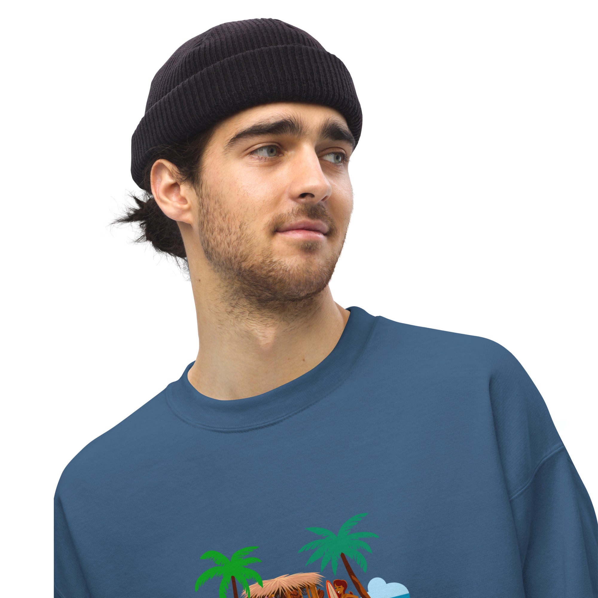 Unisex Sweatshirt Tiki Kombi on dark colors