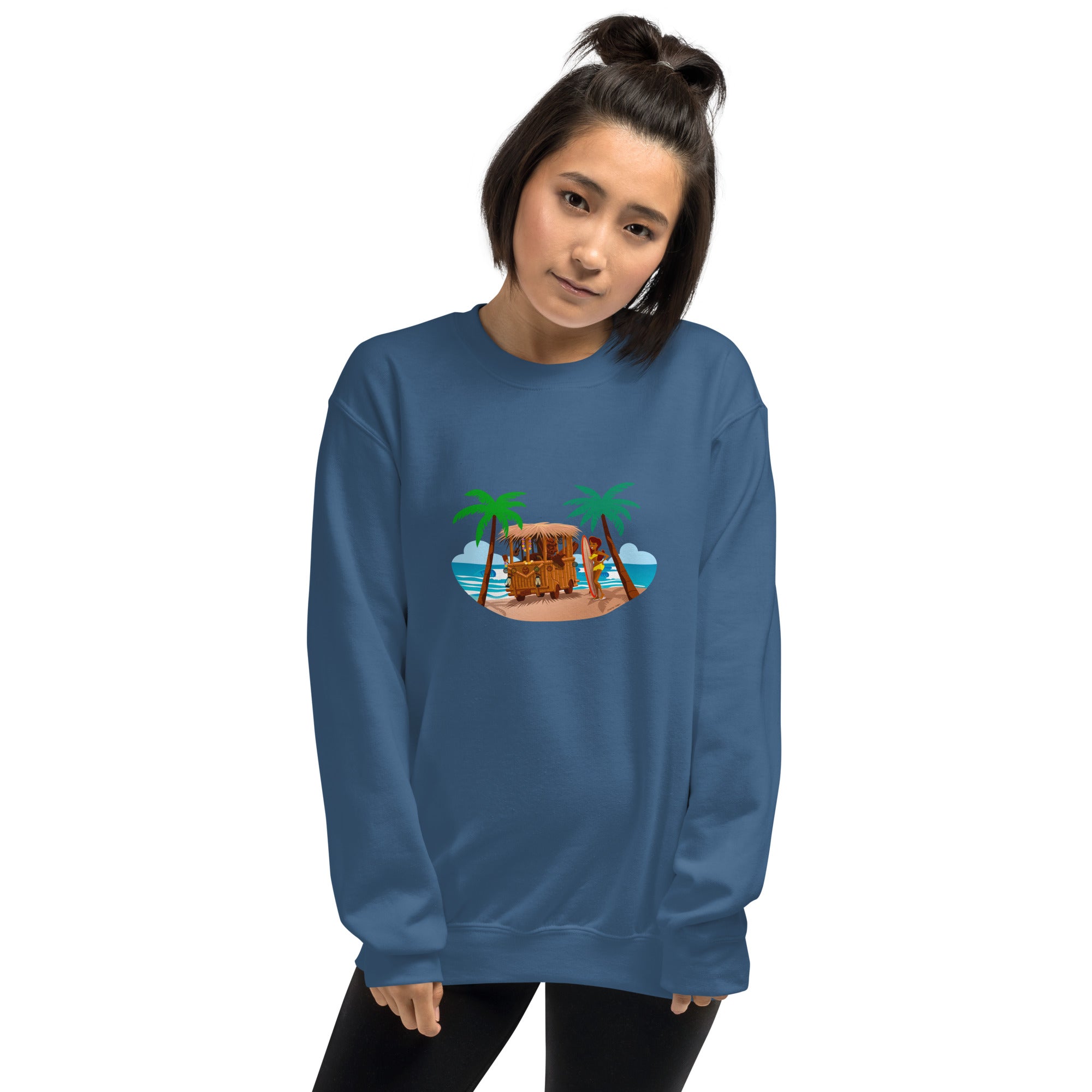 Unisex Sweatshirt Tiki Kombi on dark colors