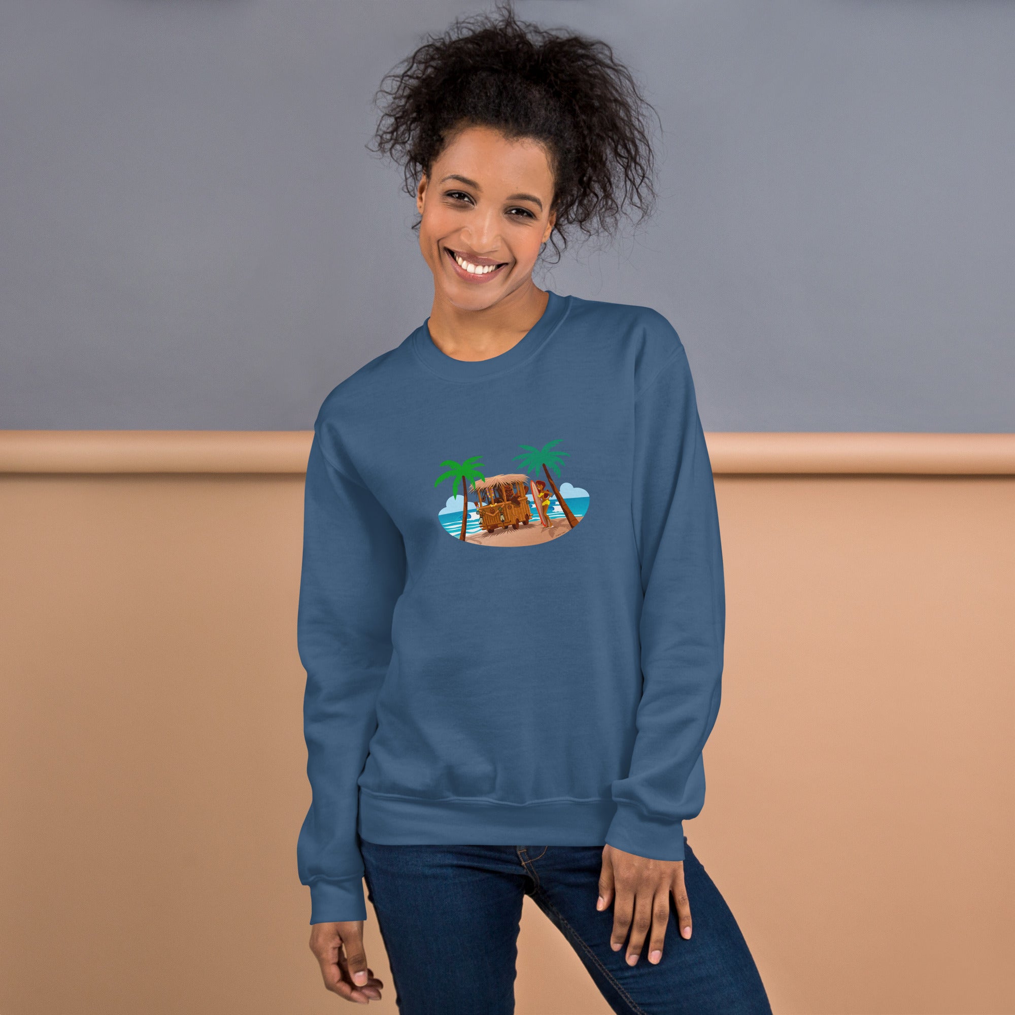 Unisex Sweatshirt Tiki Kombi on dark colors