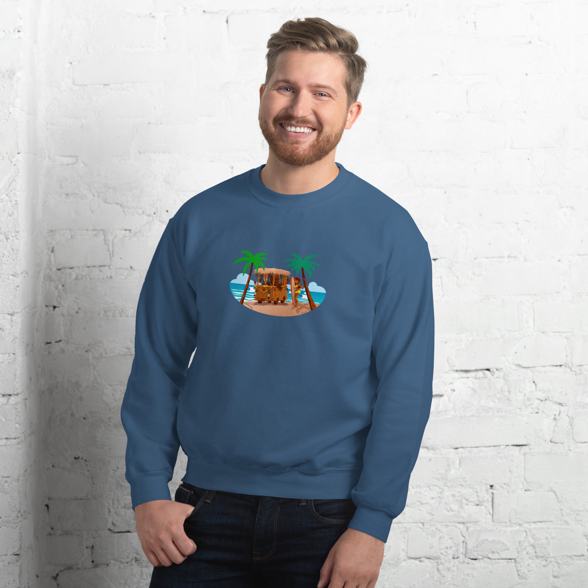 Unisex Sweatshirt Tiki Kombi on dark colors
