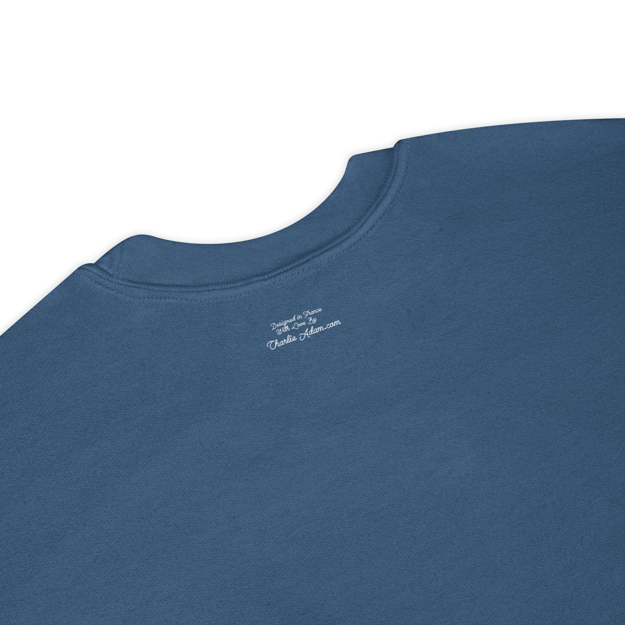 Unisex Sweatshirt Vespa Girl in St Tropez on dark colors