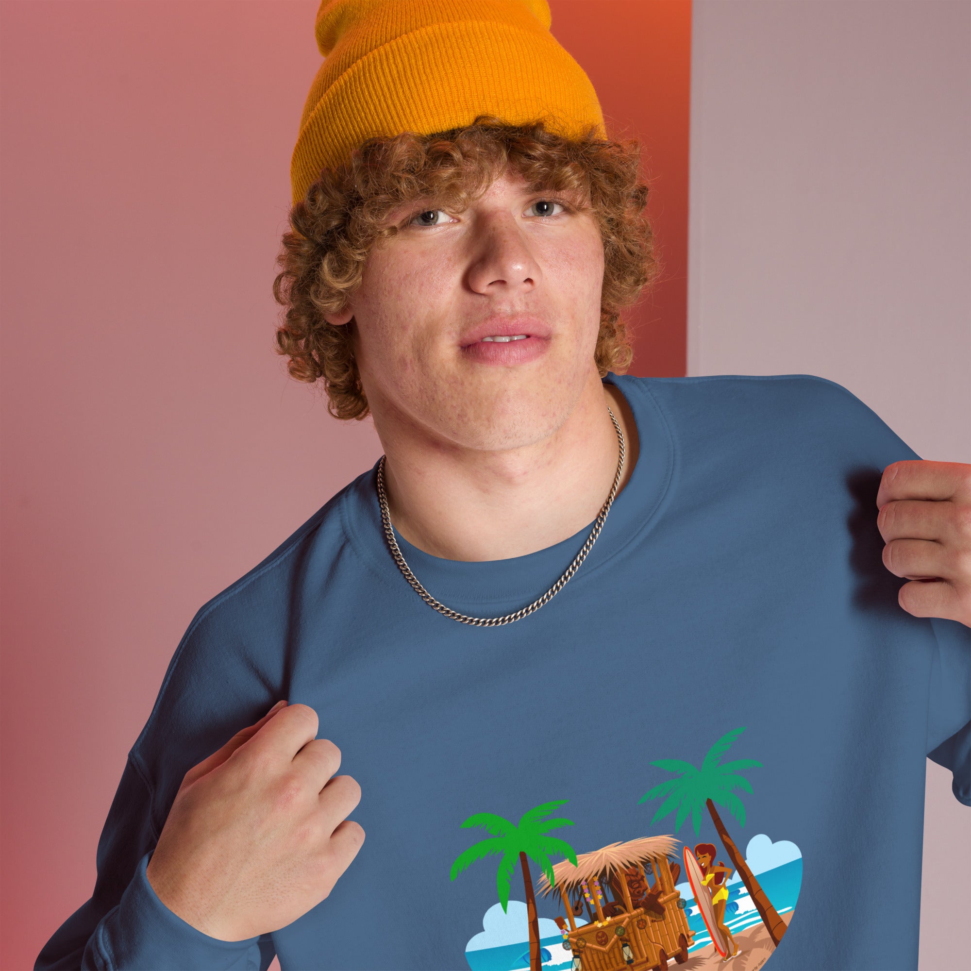 Unisex Sweatshirt Tiki Kombi on dark colors