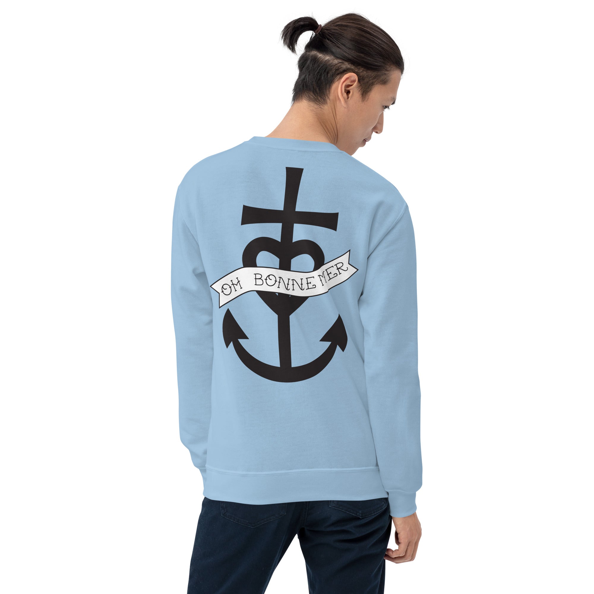 Sweat Unisexe à Col Rond Oh Bonne Mer 1 (face & dos)