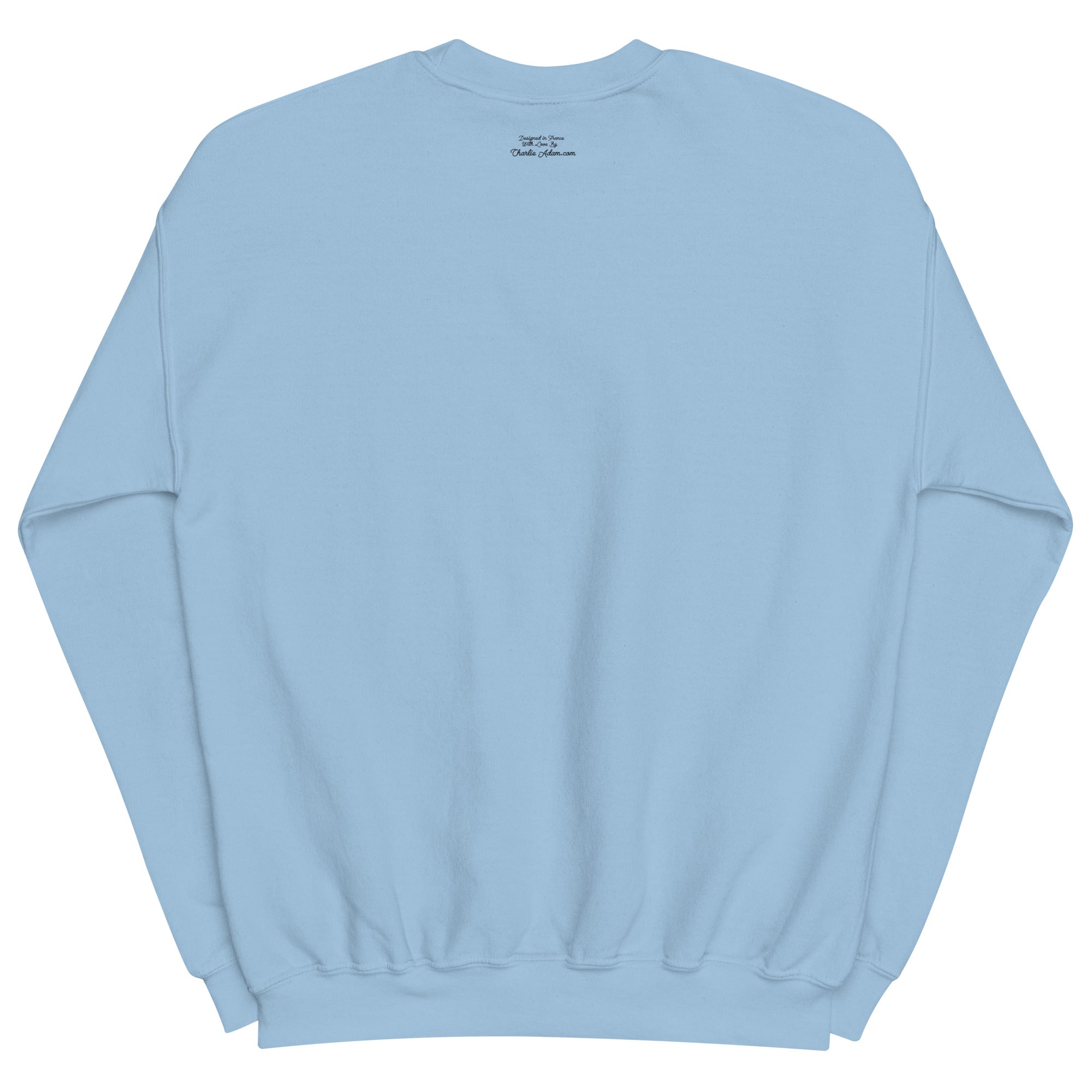 Sweat Unisexe à Col Rond Vespa Girl in St Tropez sur couleurs claires