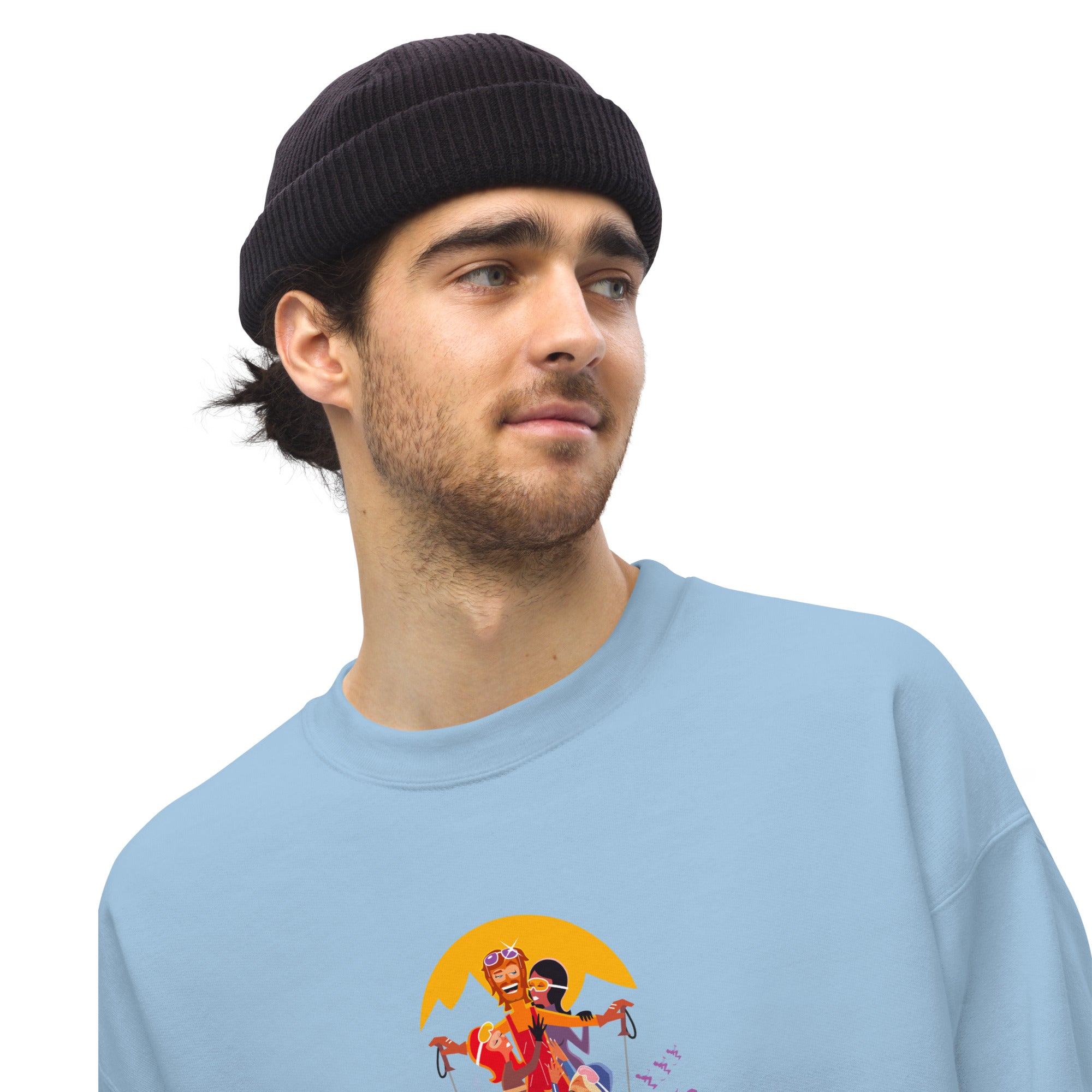 Sweat Unisexe à Col Rond Love Instructor First Lesson free sur couleurs claires