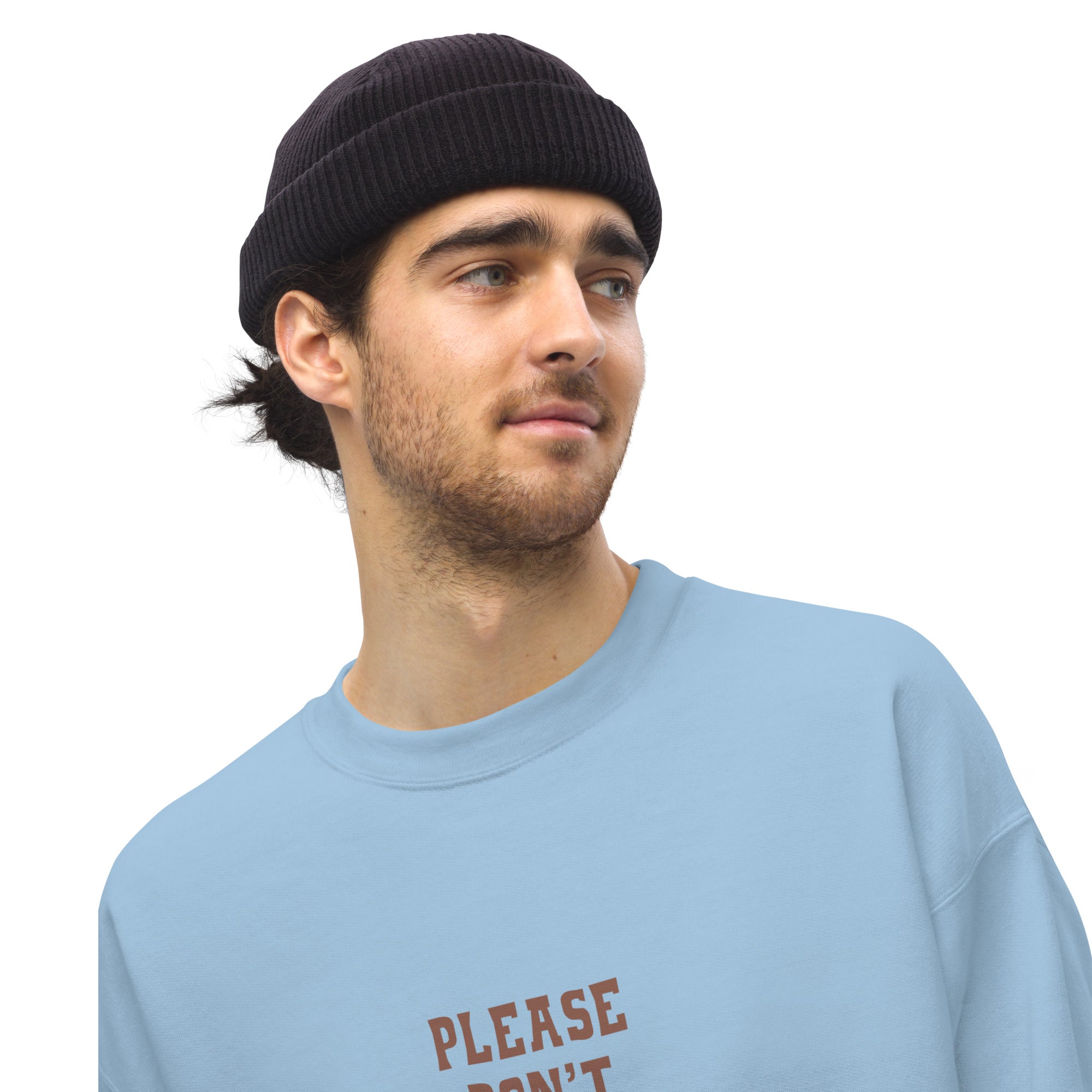 Unisex Sweatshirt Don't Yodel After Midnight dark text (front & back)