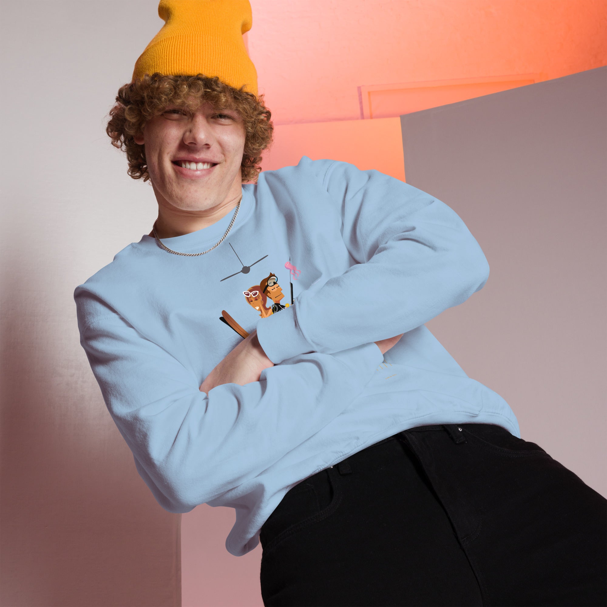 Sweat Unisexe à Col Rond License to Chill Vamos a la Playa sur couleurs claires