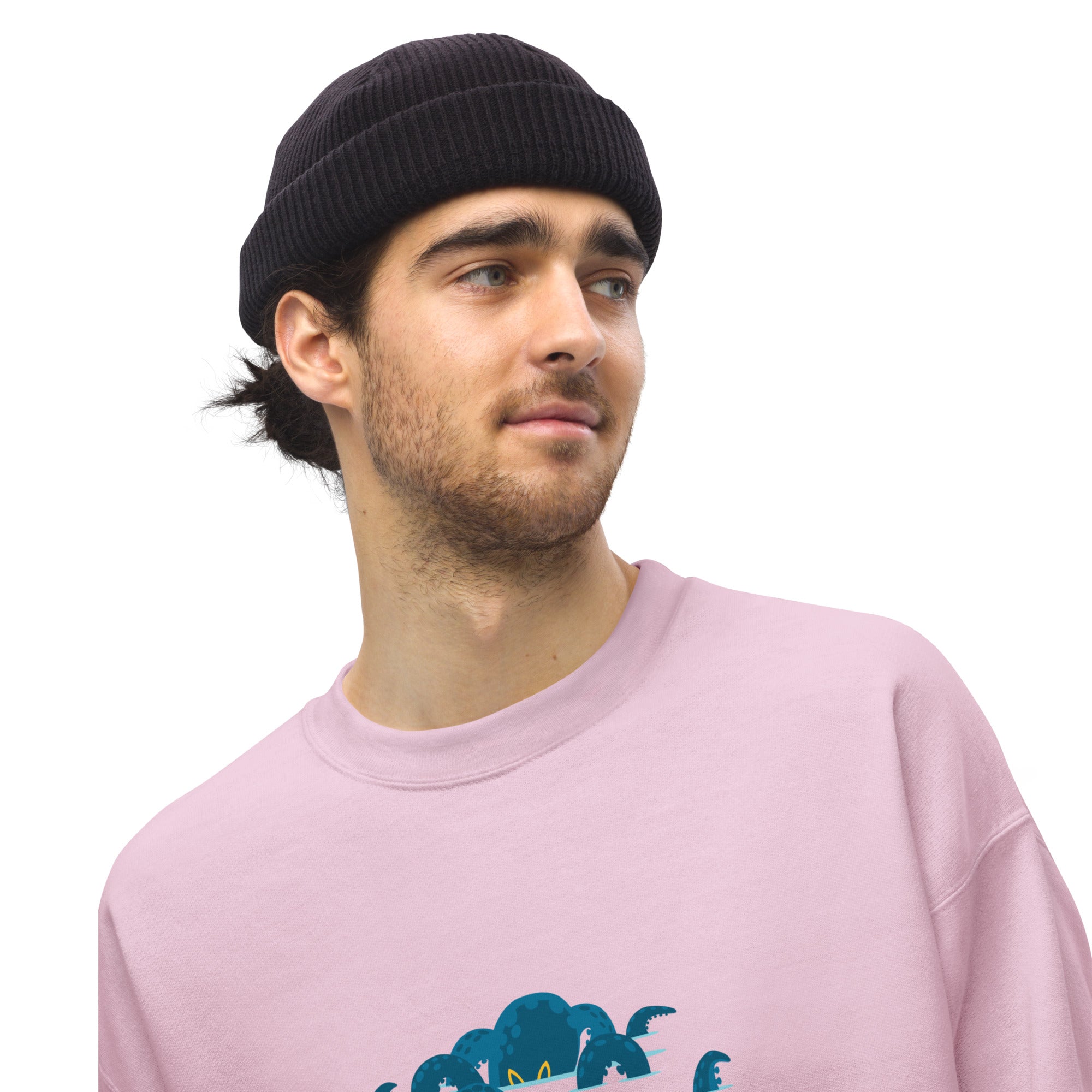 Sweat Unisexe à Col Rond Octopus Blue sur couleurs claires