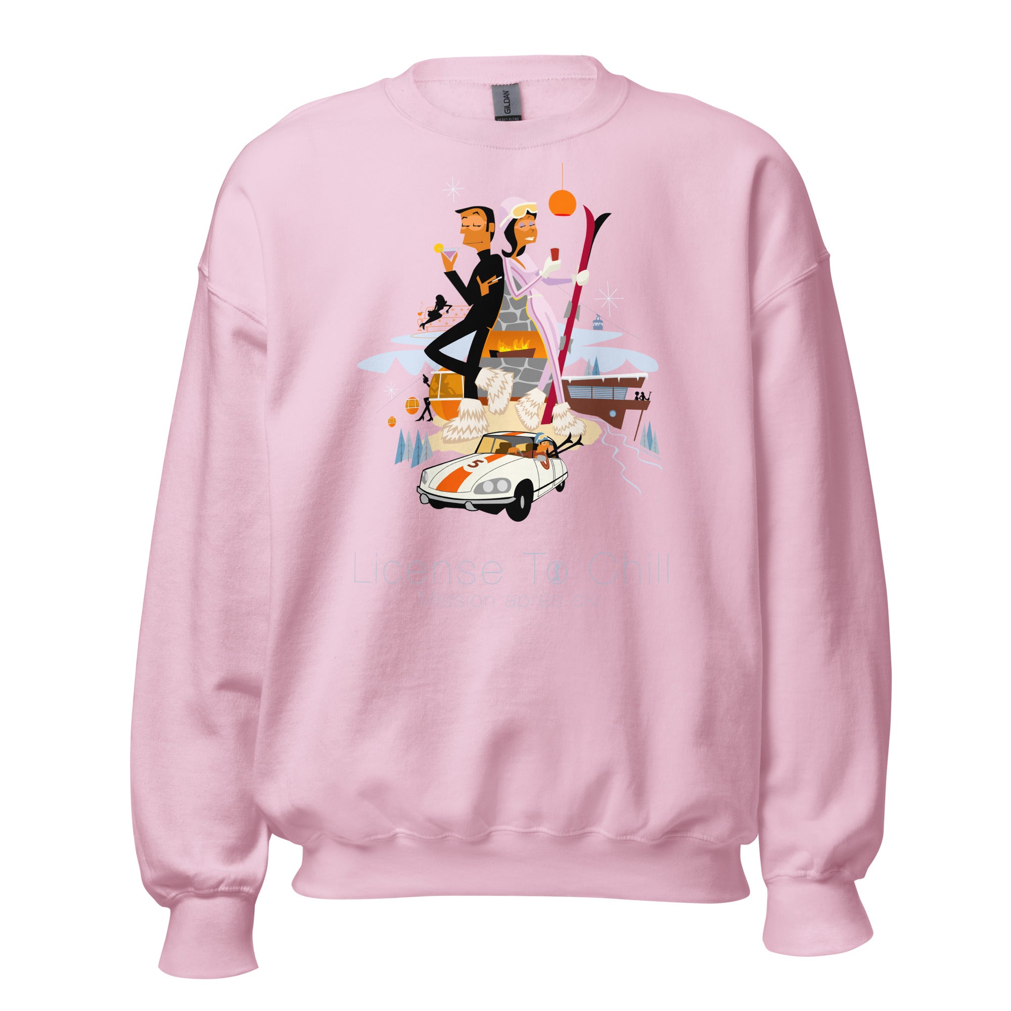 Unisex Sweatshirt License To Chill Mission Après-Ski on light colors