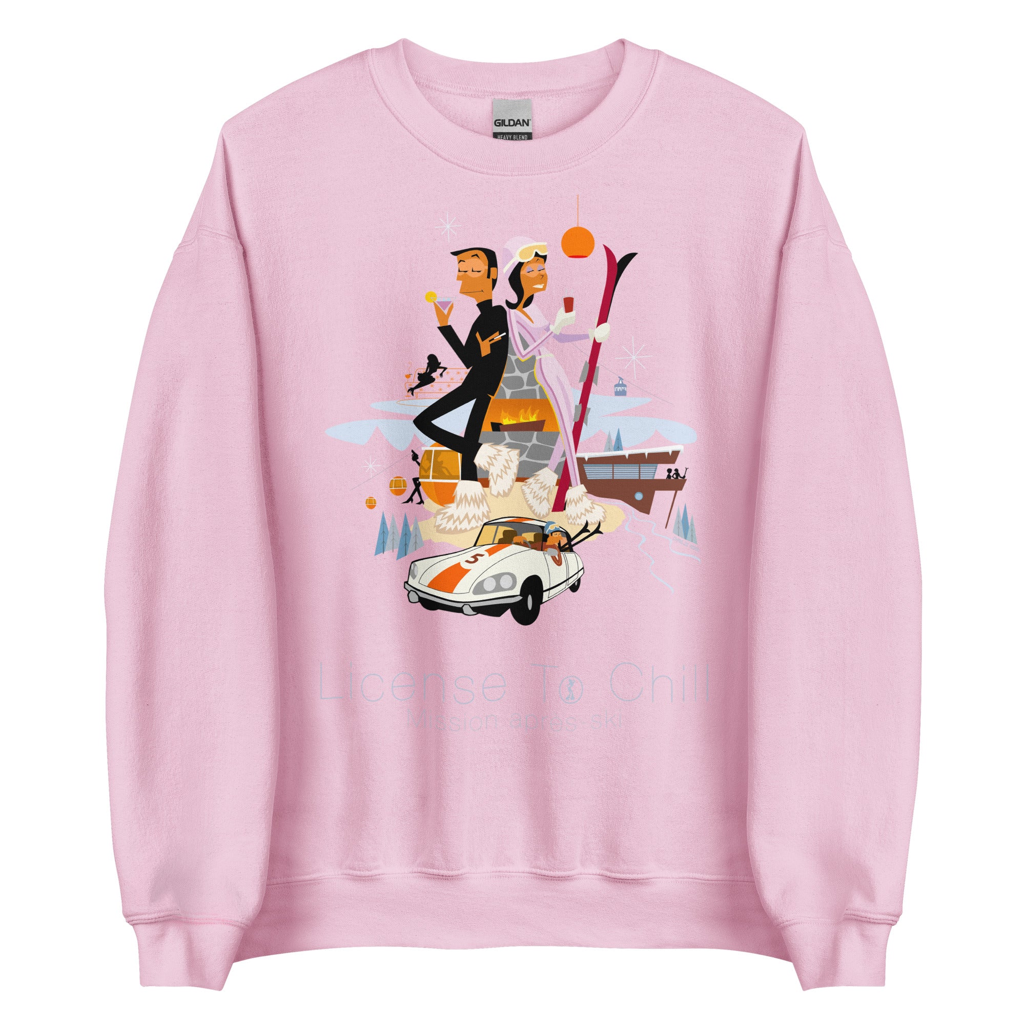 Unisex Sweatshirt License To Chill Mission Après-Ski on light colors