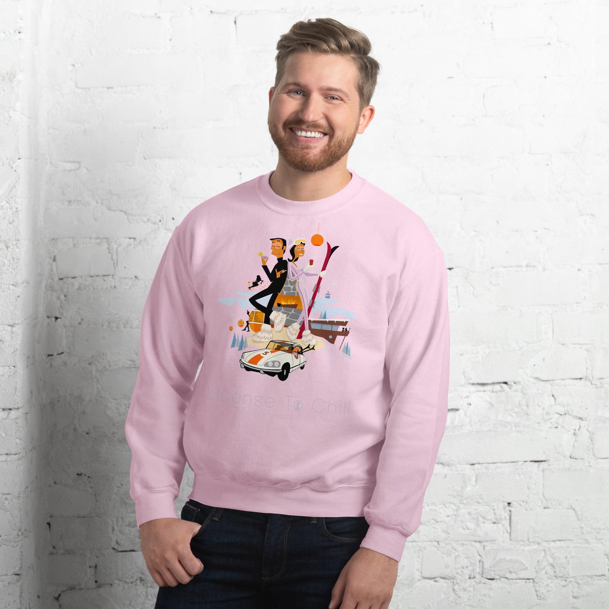 Unisex Sweatshirt License To Chill Mission Après-Ski on light colors