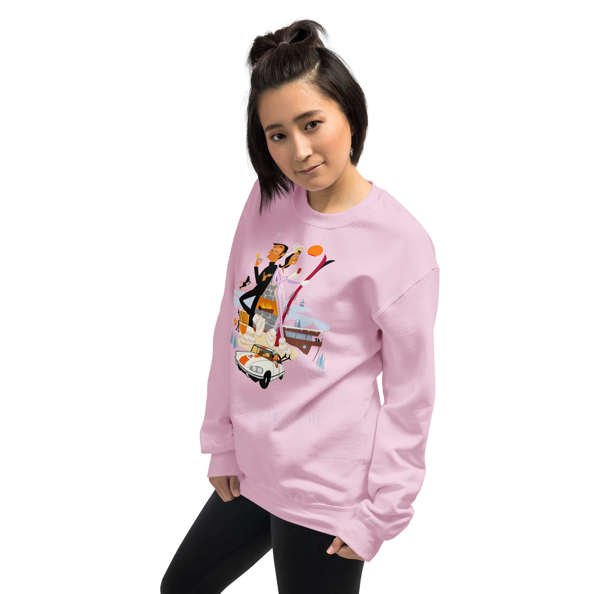 Unisex Sweatshirt License To Chill Mission Après-Ski on light colors