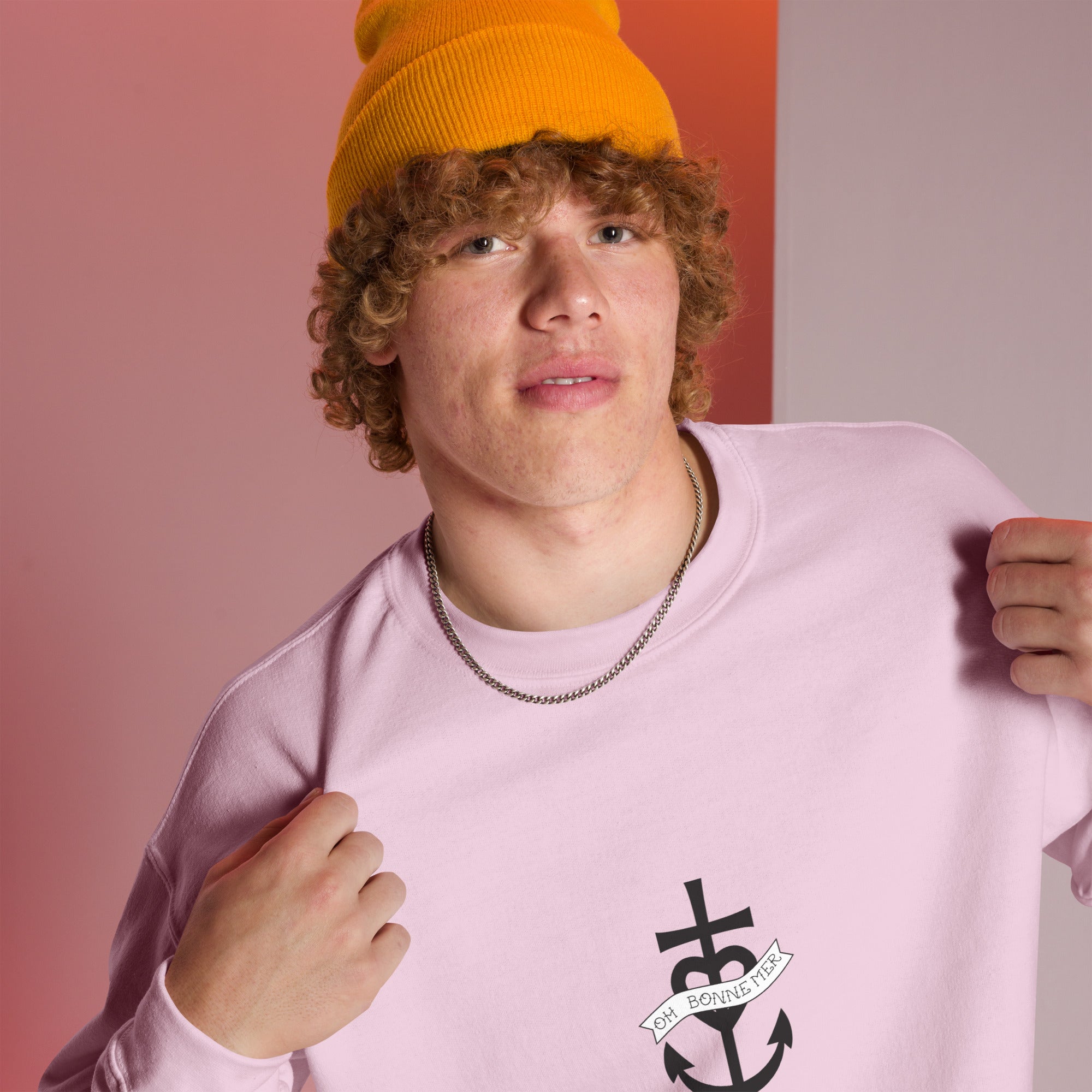 Sweat Unisexe à Col Rond Oh Bonne Mer 1 (face & dos)