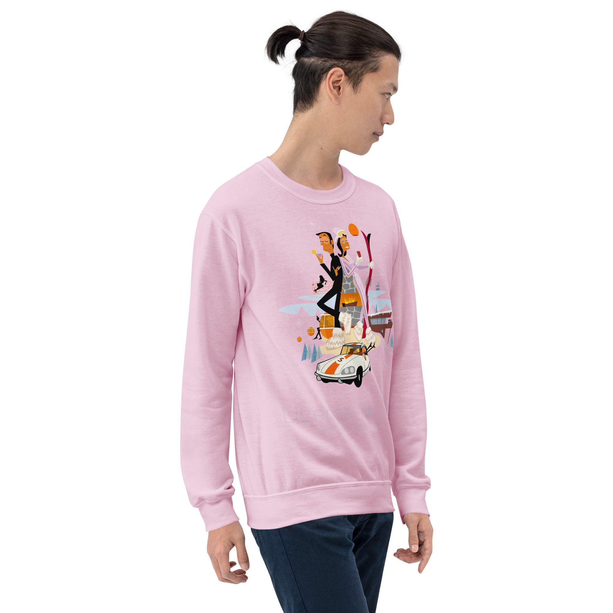 Unisex Sweatshirt License To Chill Mission Après-Ski on light colors