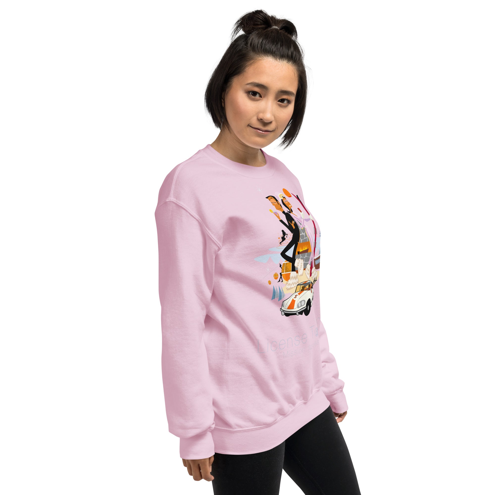 Unisex Sweatshirt License To Chill Mission Après-Ski on light colors
