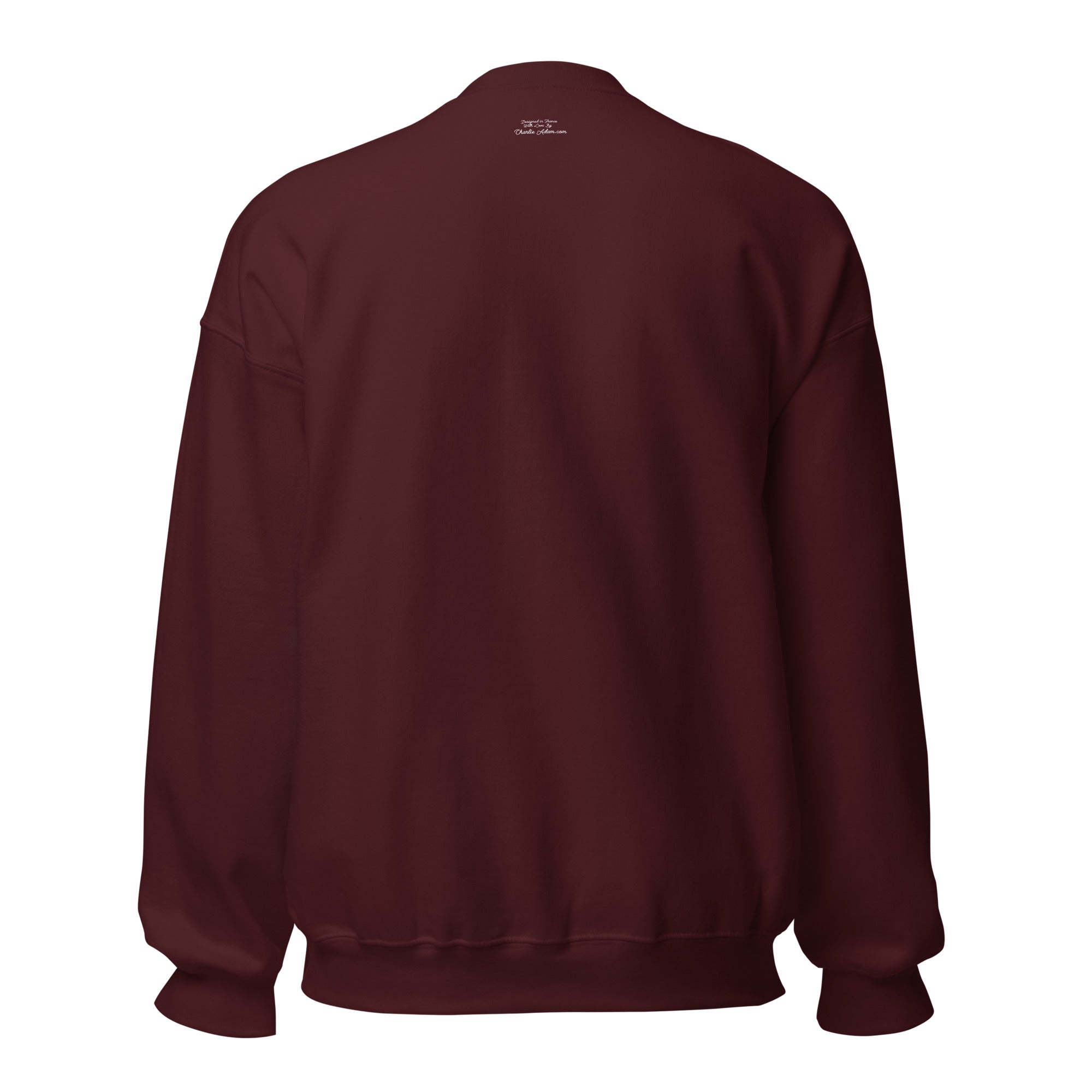 Unisex Sweatshirt Vespa Girl in St Tropez on dark colors