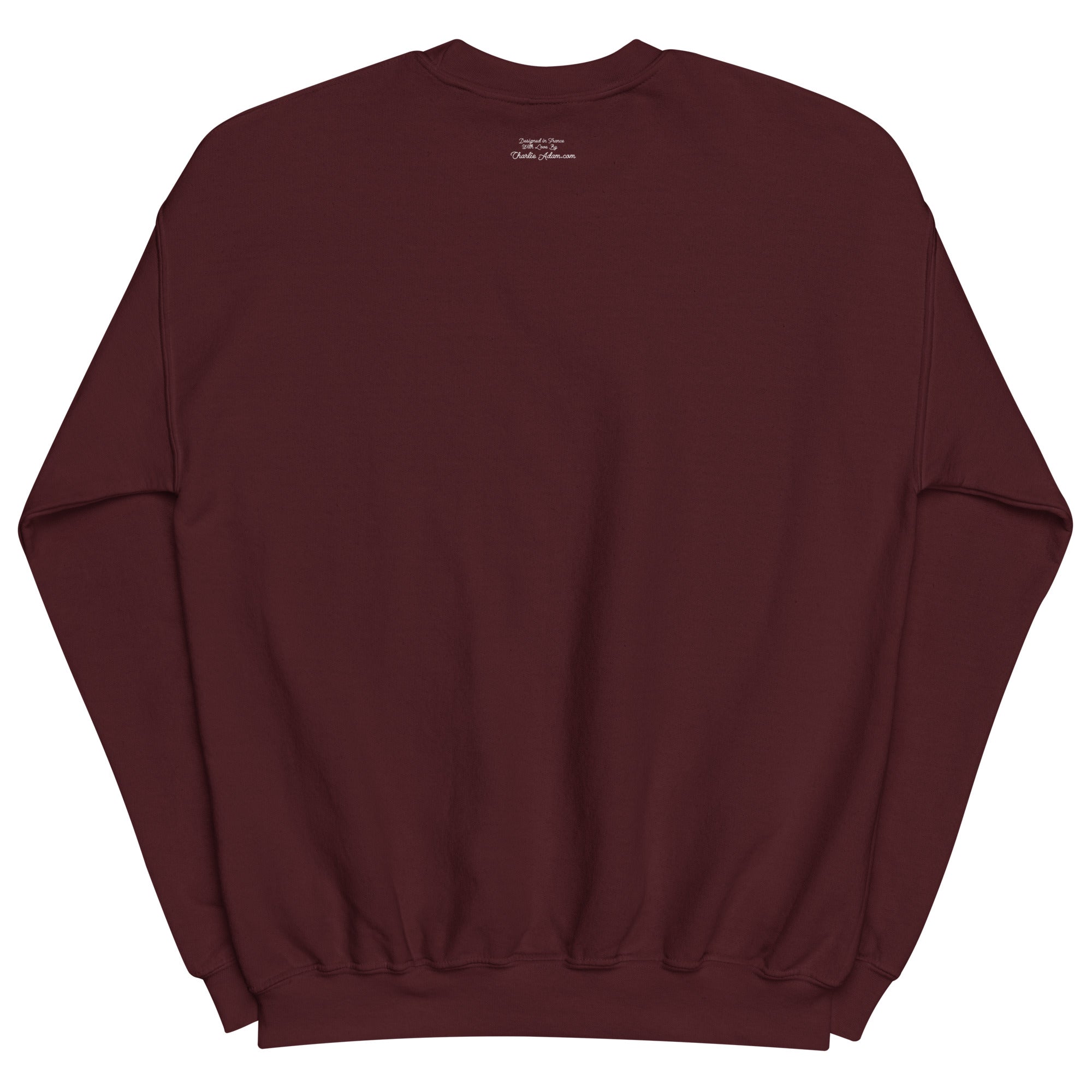 Unisex Sweatshirt Vespa Girl in St Tropez on dark colors
