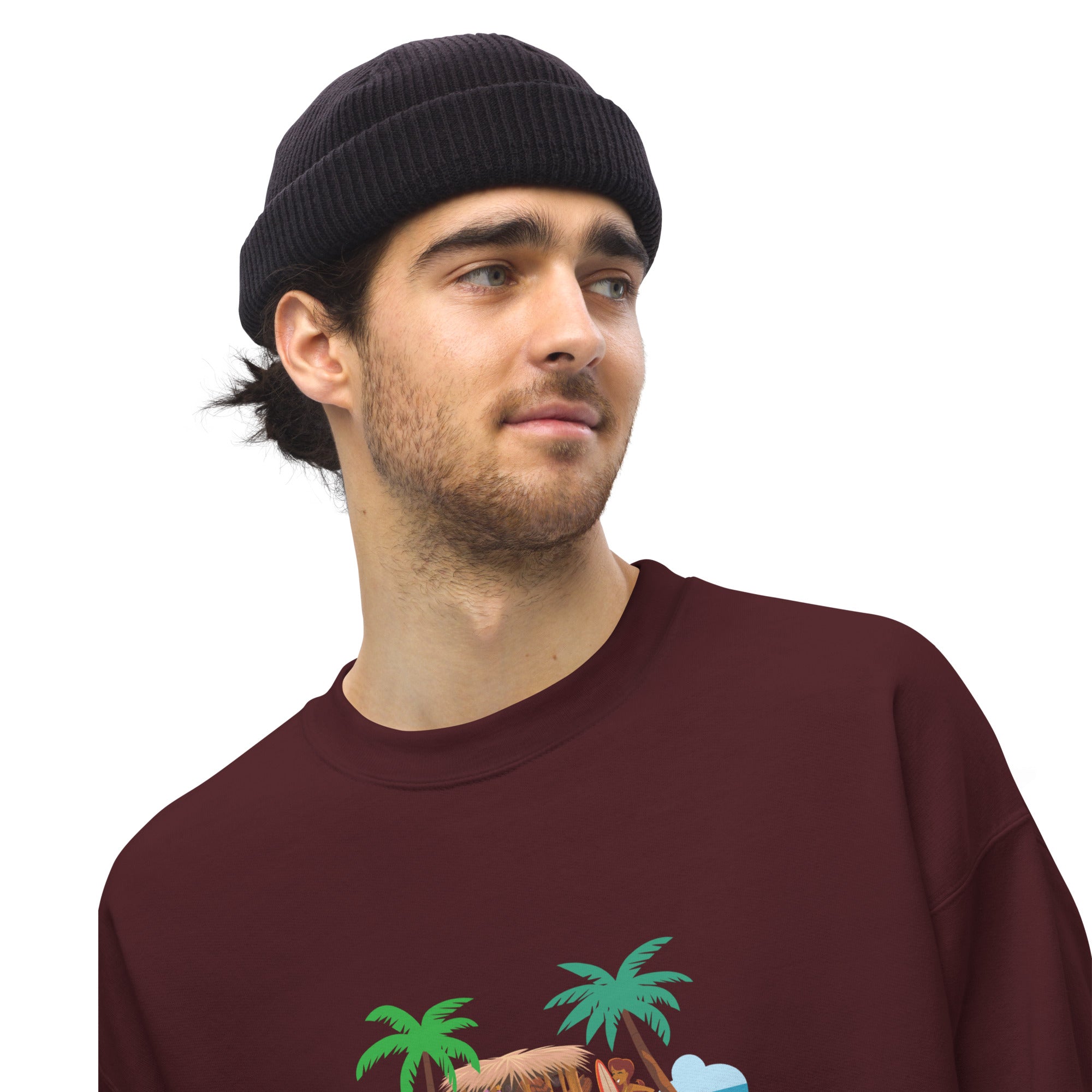 Unisex Sweatshirt Tiki Kombi on dark colors