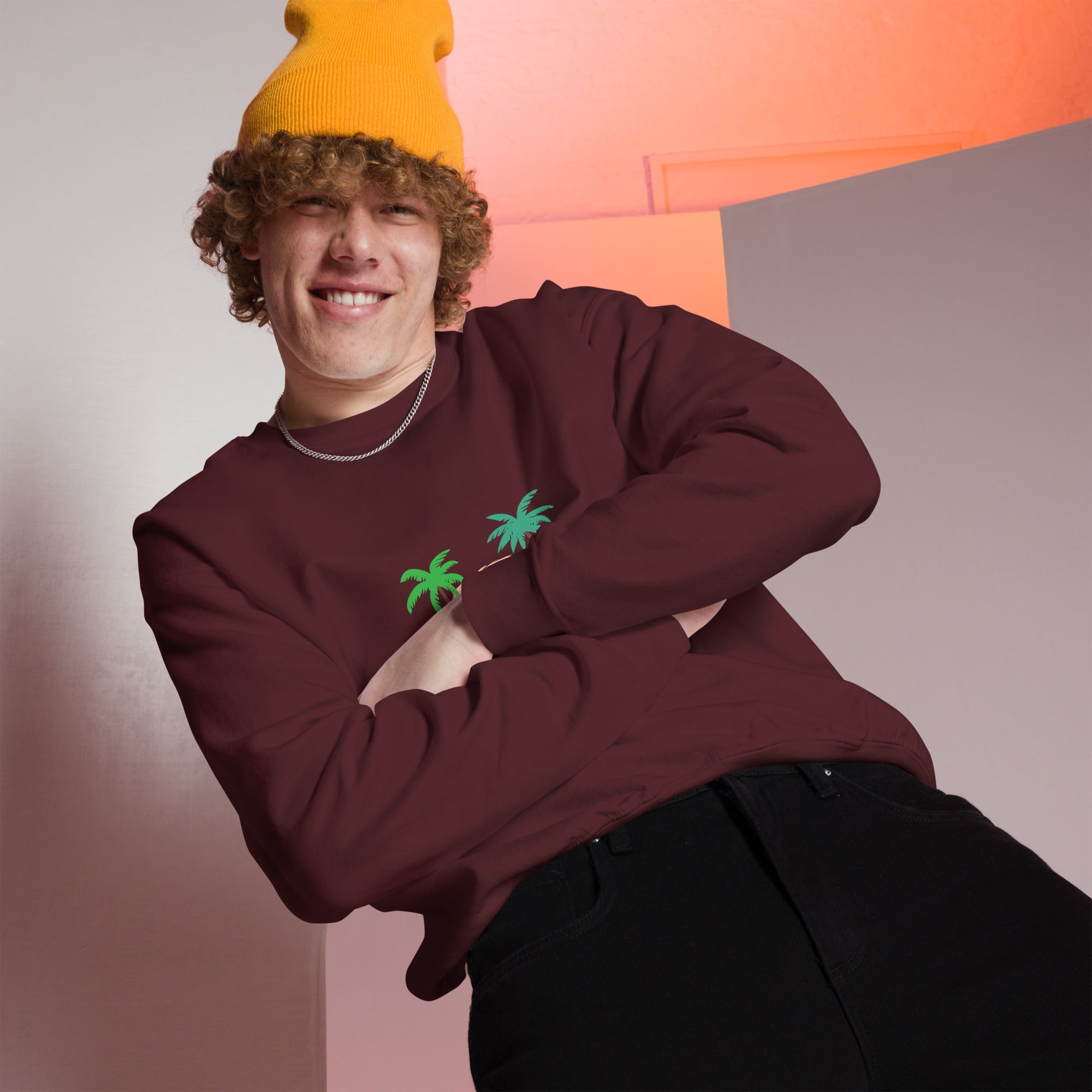 Unisex Sweatshirt Tiki Kombi on dark colors