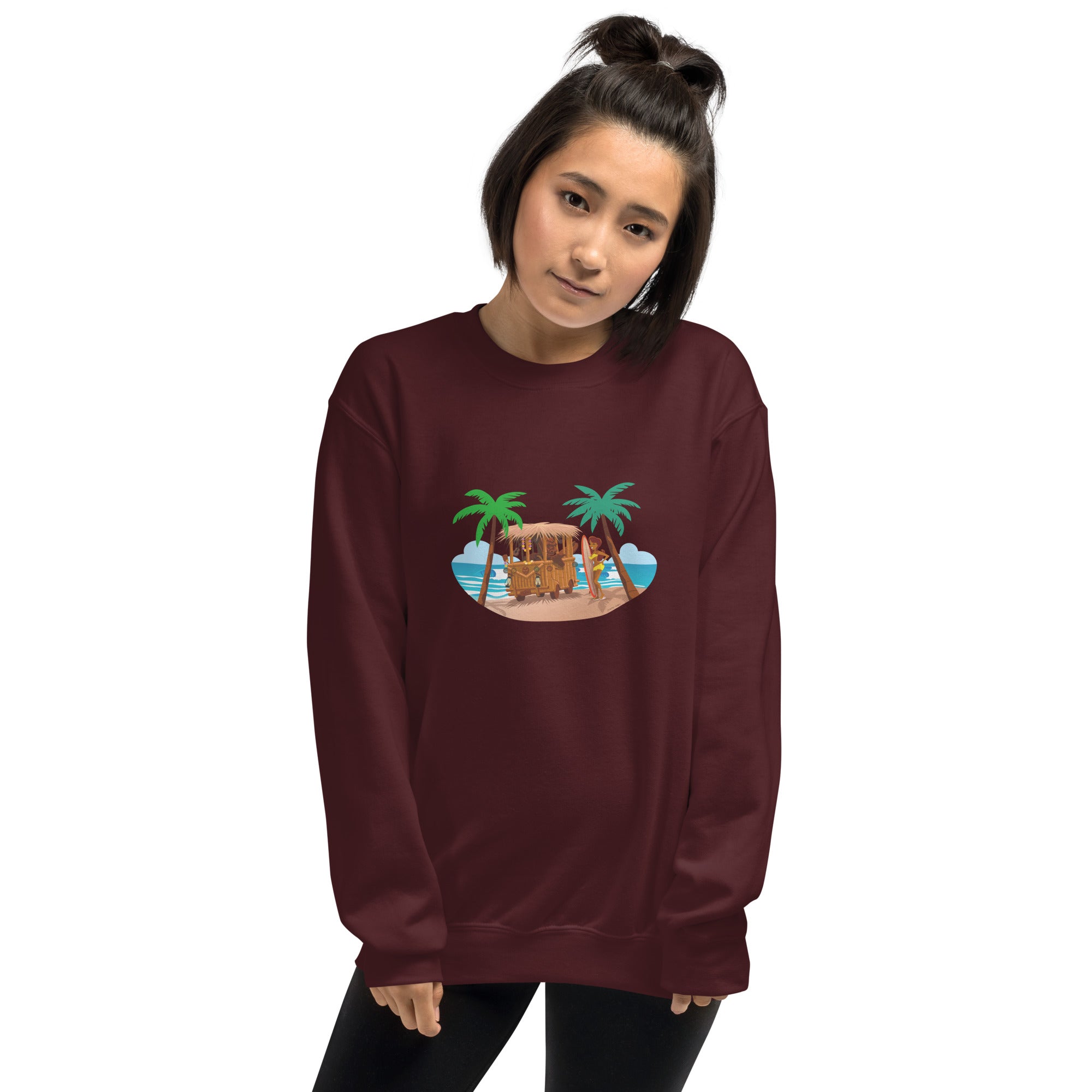 Unisex Sweatshirt Tiki Kombi on dark colors