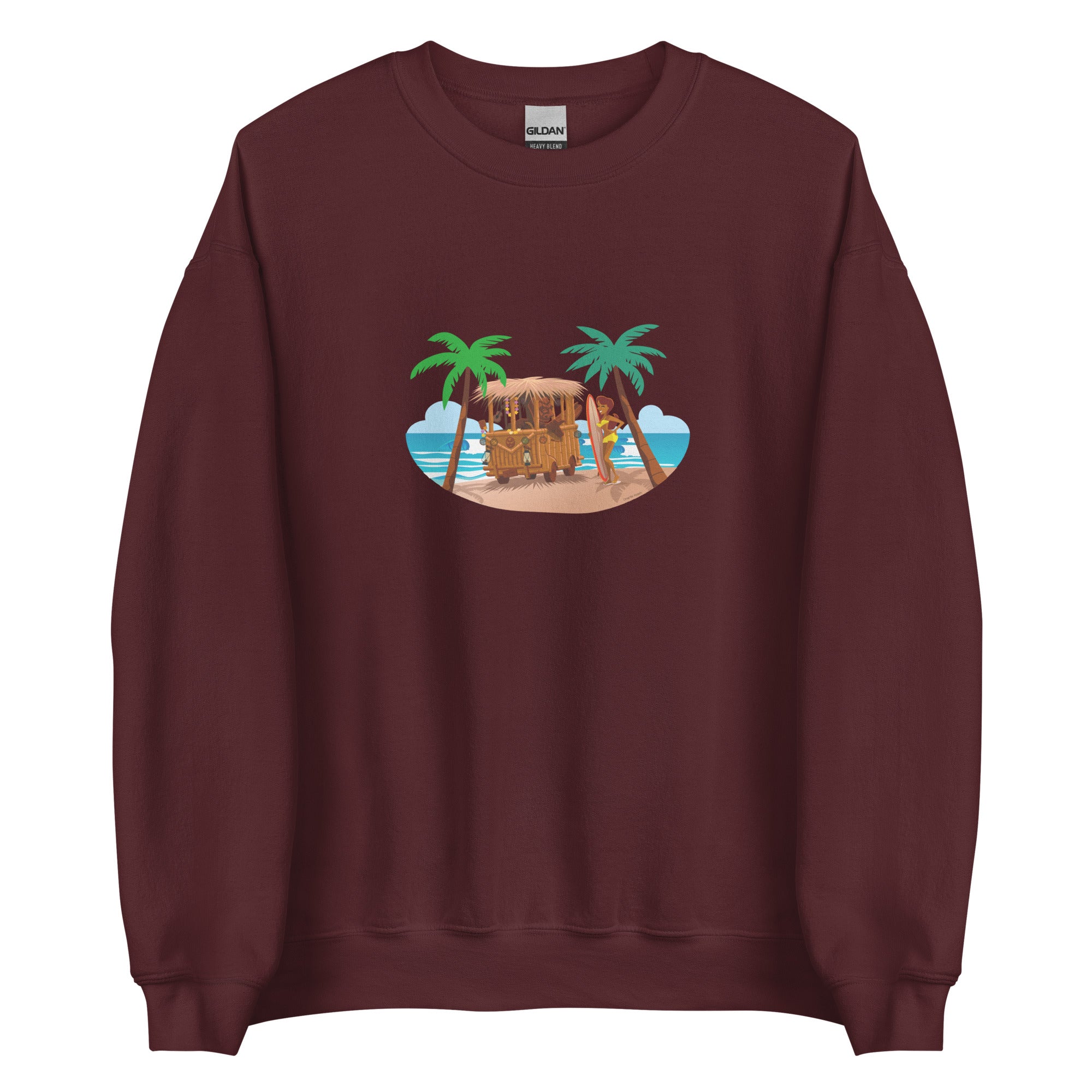 Unisex Sweatshirt Tiki Kombi on dark colors