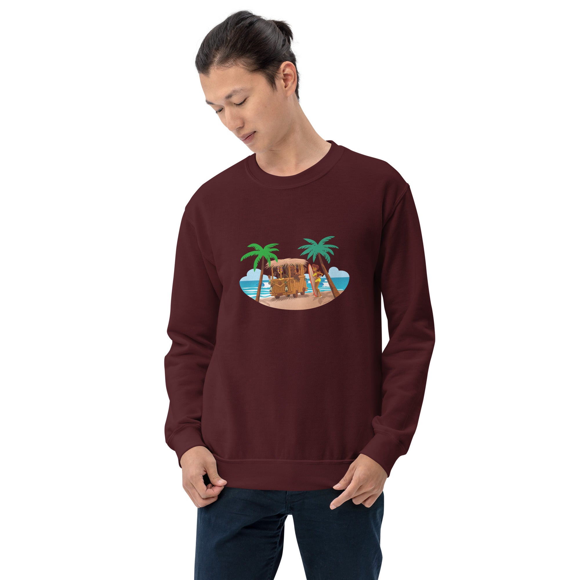 Unisex Sweatshirt Tiki Kombi on dark colors