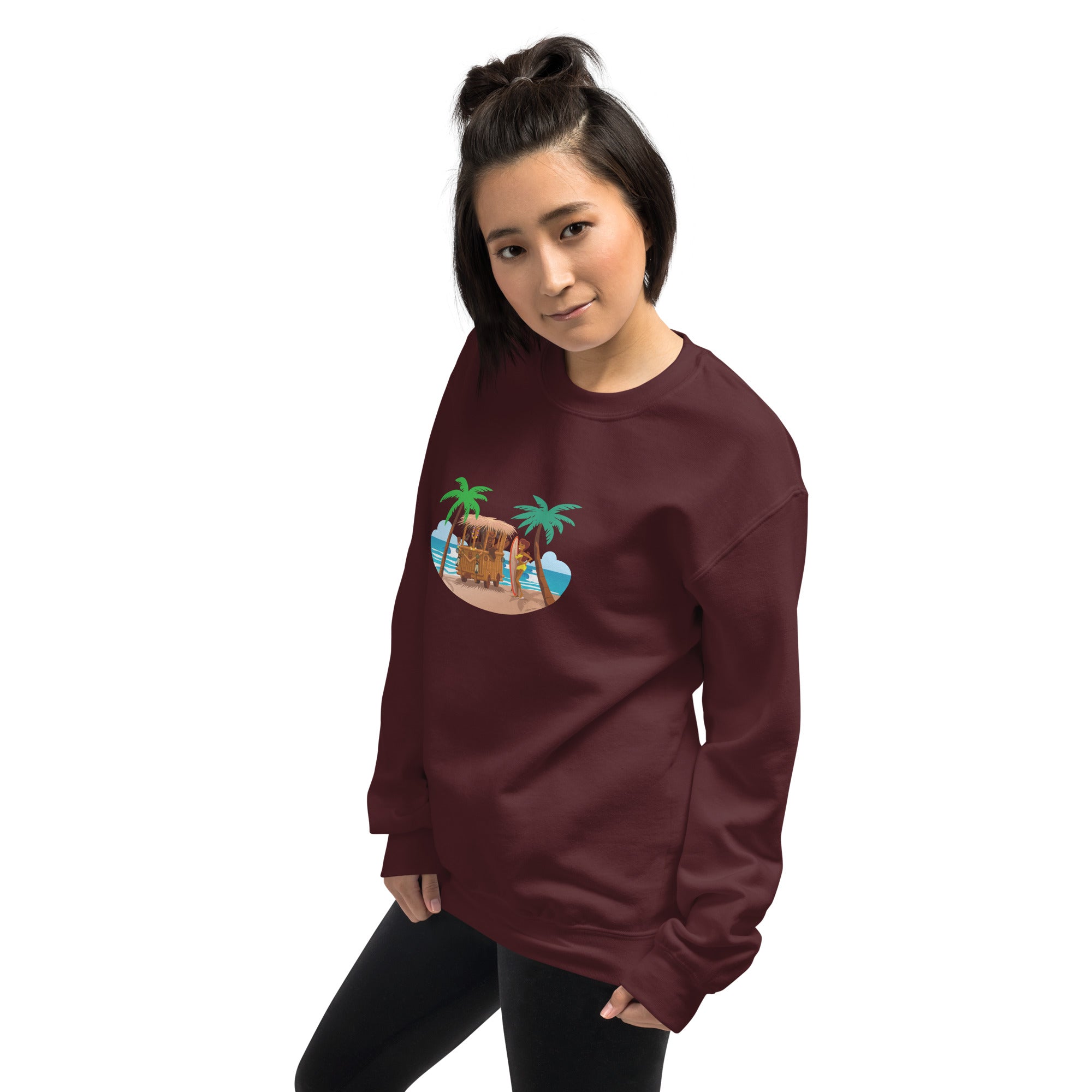 Unisex Sweatshirt Tiki Kombi on dark colors