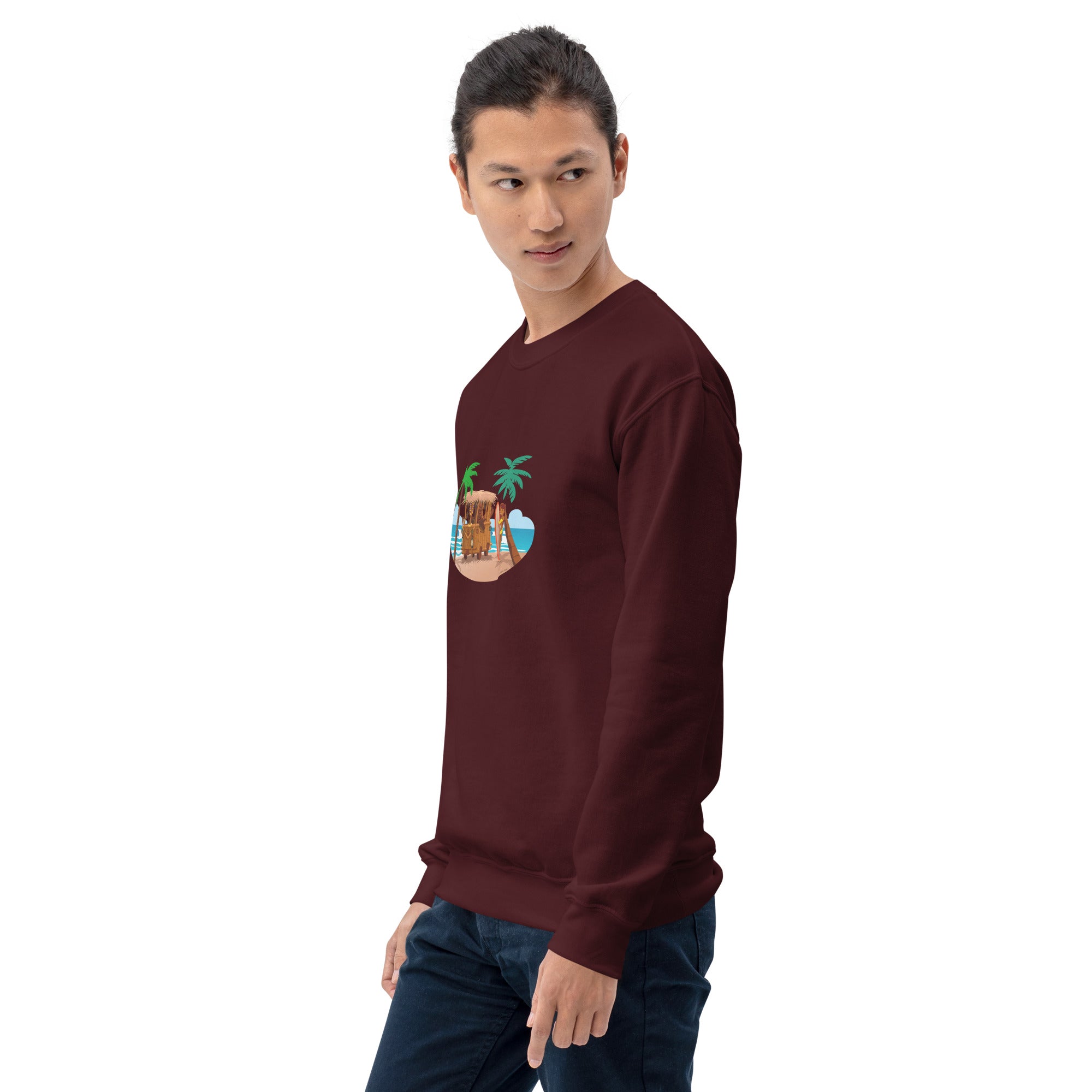 Unisex Sweatshirt Tiki Kombi on dark colors