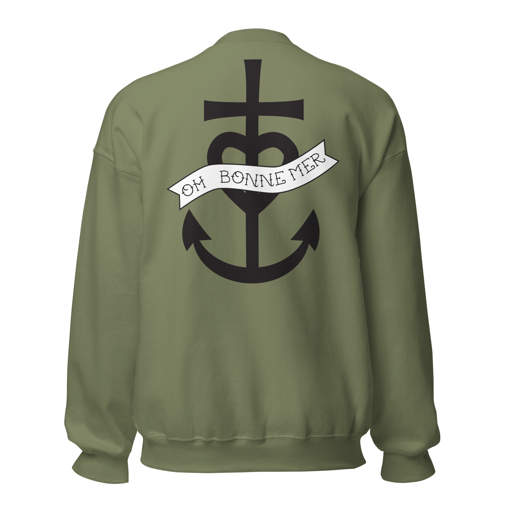 Sweat Unisexe à Col Rond Oh Bonne Mer 1 (face & dos)