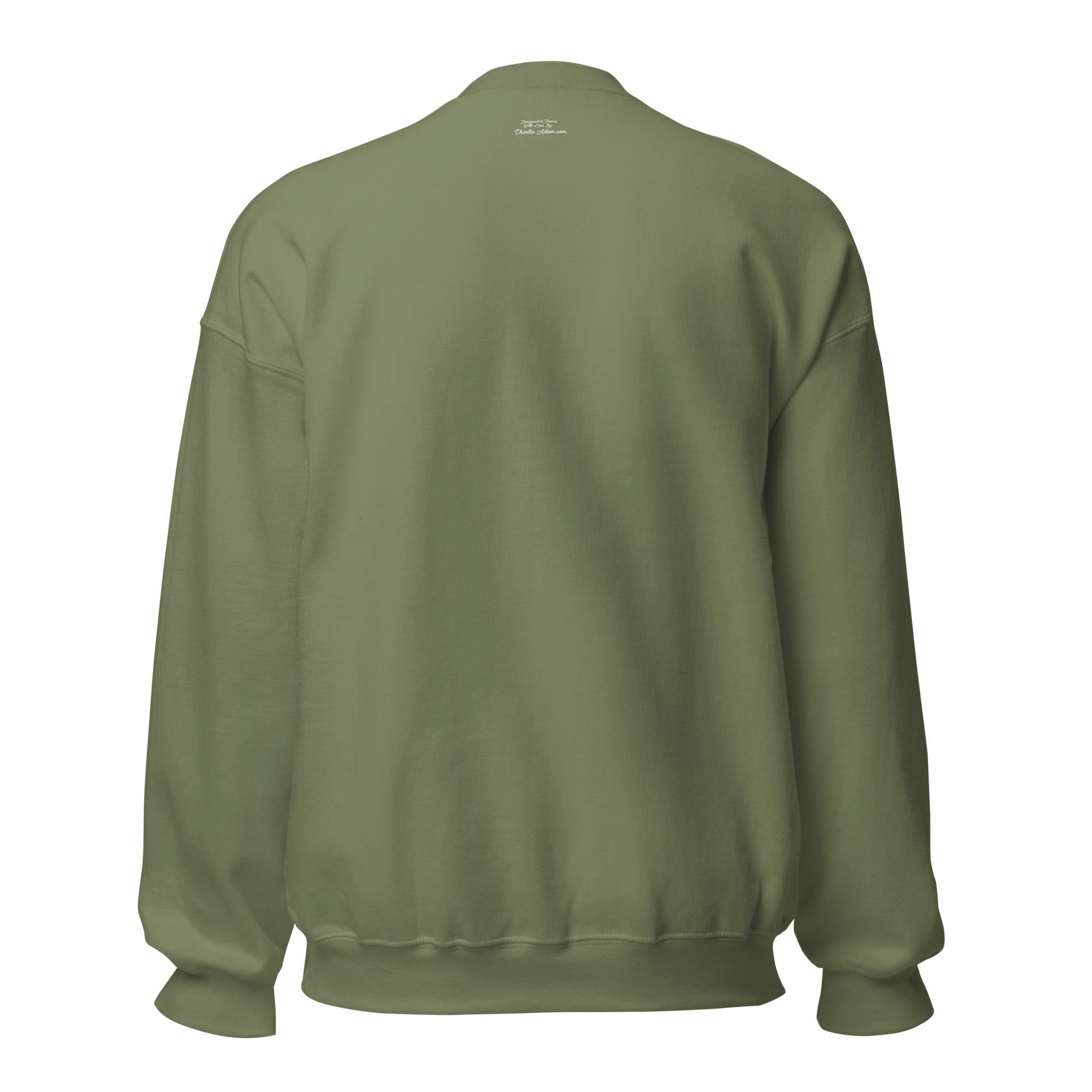 Unisex Sweatshirt Vespa Girl in St Tropez on dark colors