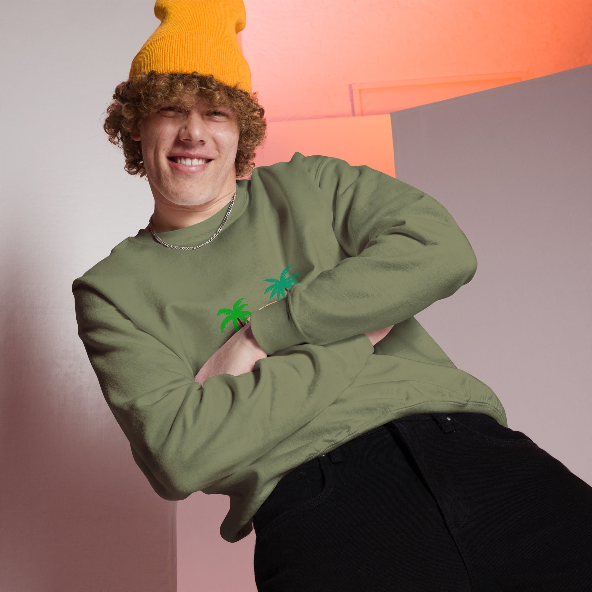 Unisex Sweatshirt Tiki Kombi on dark colors