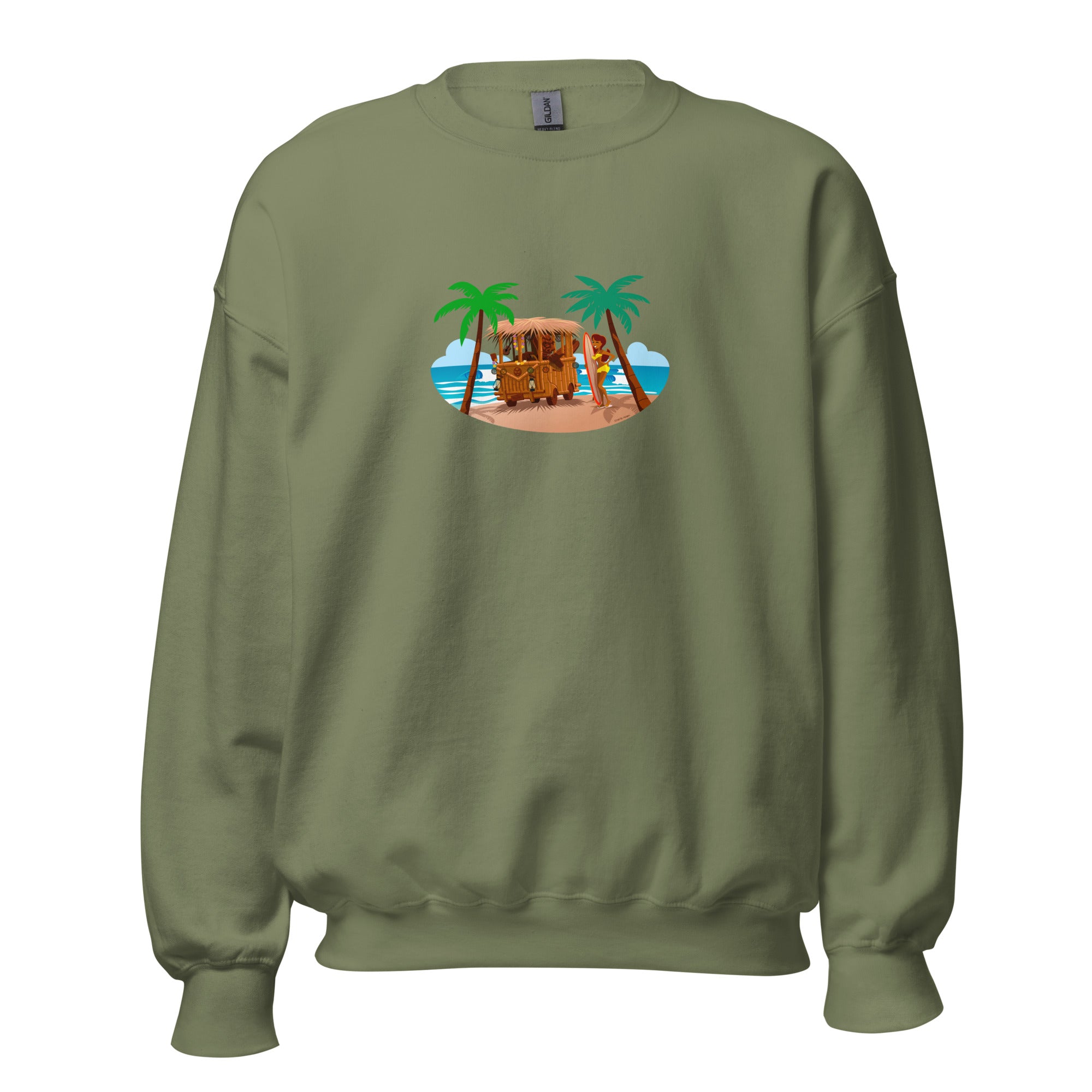 Unisex Sweatshirt Tiki Kombi on dark colors
