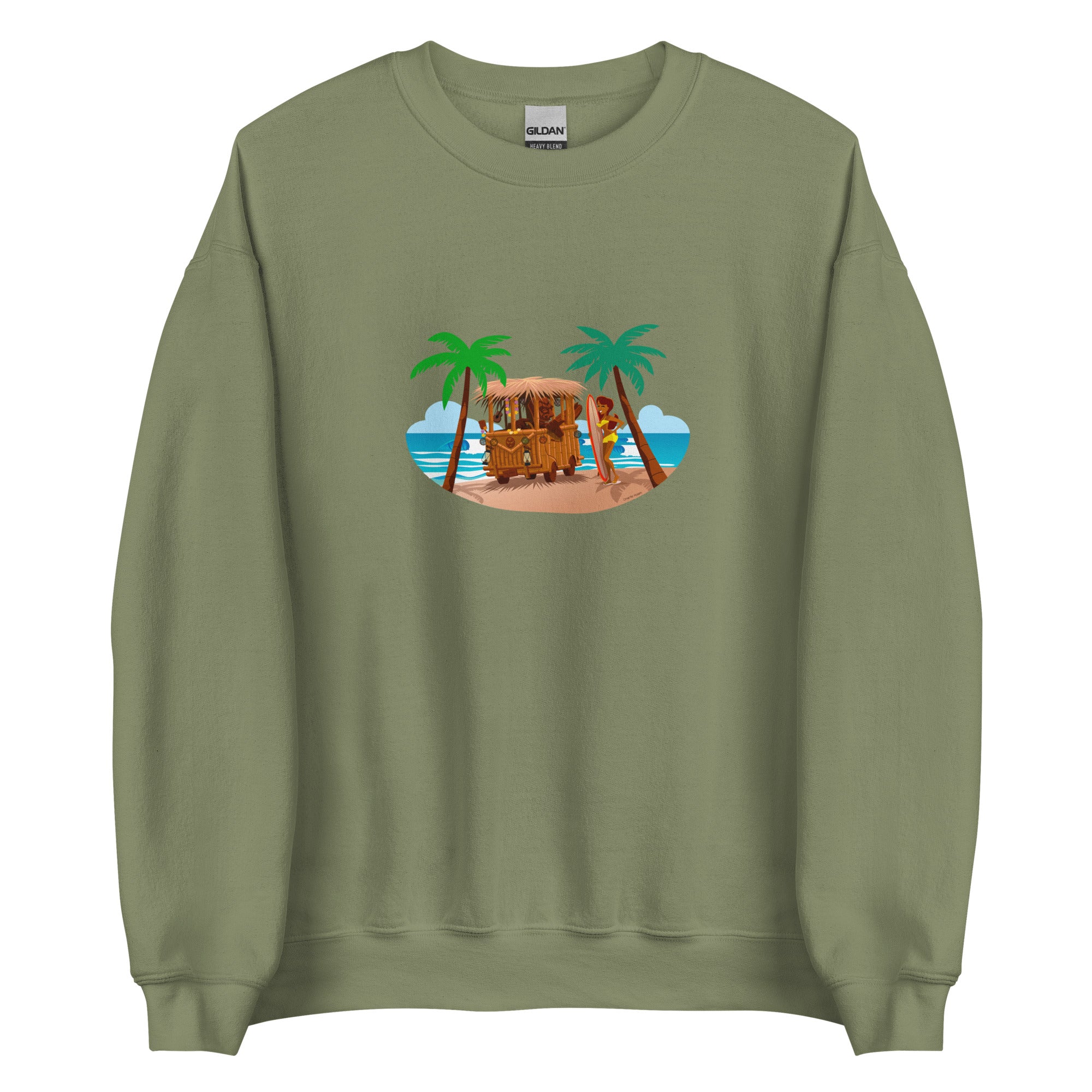 Unisex Sweatshirt Tiki Kombi on dark colors